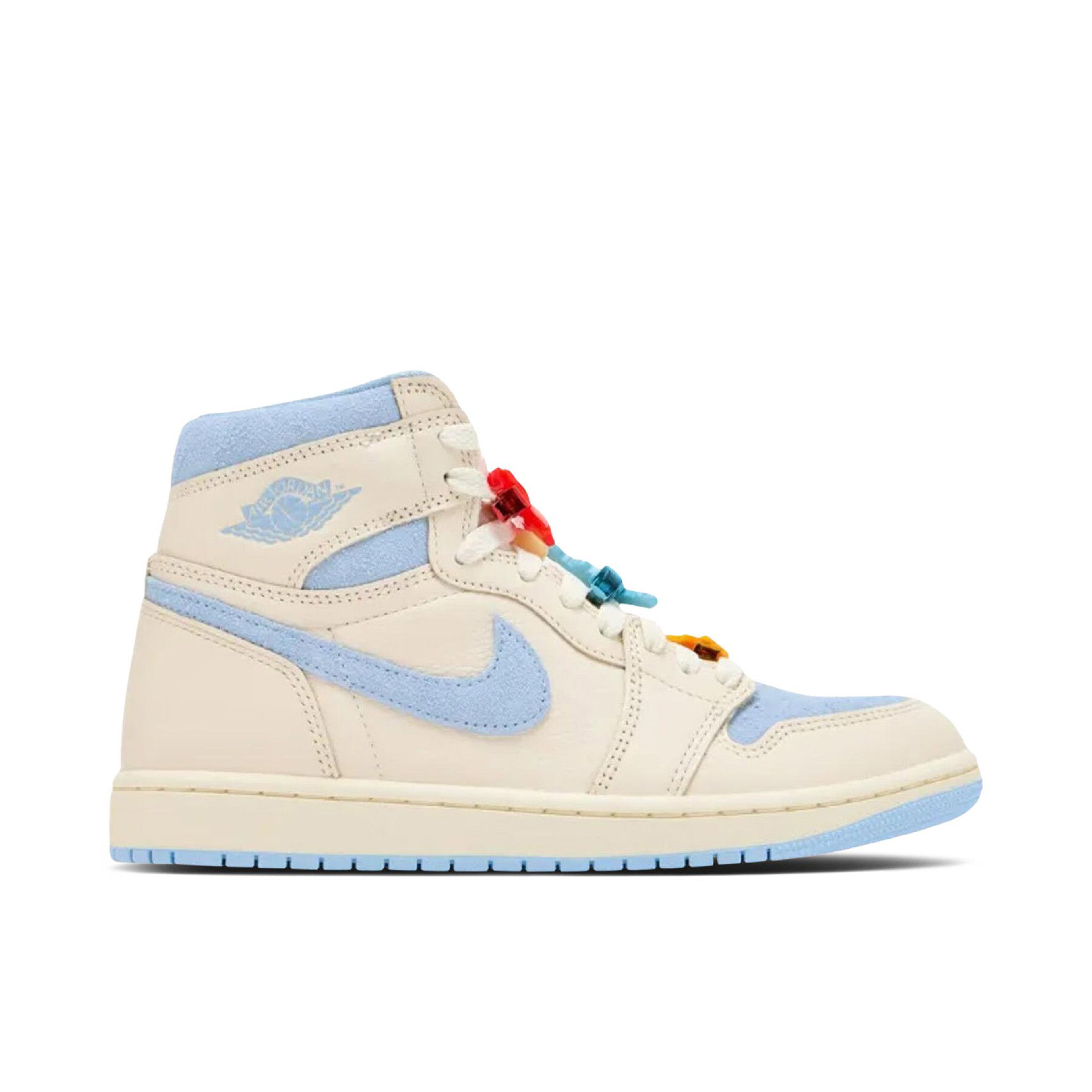 Air Jordan 1 Retro High OG Pale Ivory Psychic Blue Womens