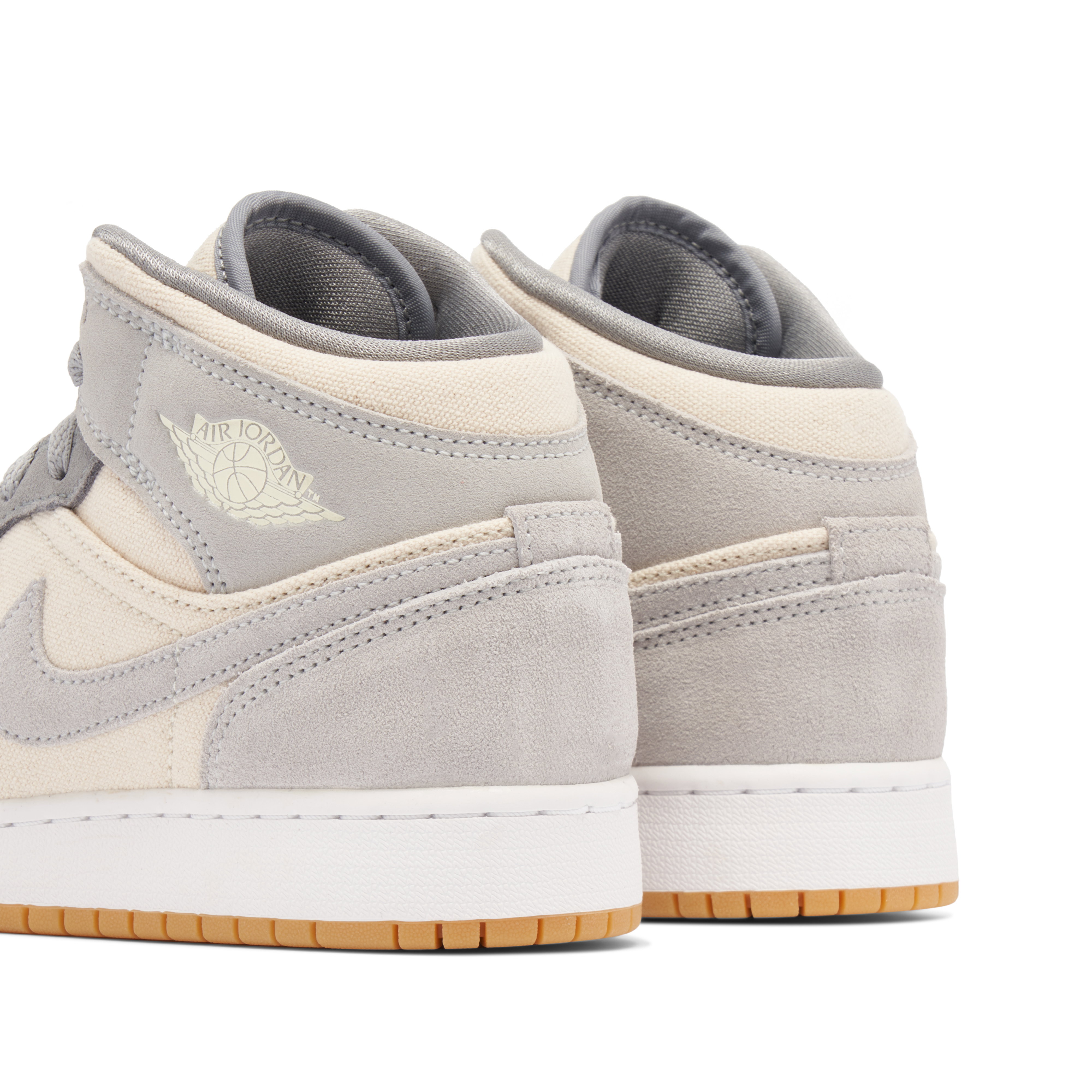 Air Jordan 1 Mid SE Coconut Milk Grey GS | DN4346-100 | Laced