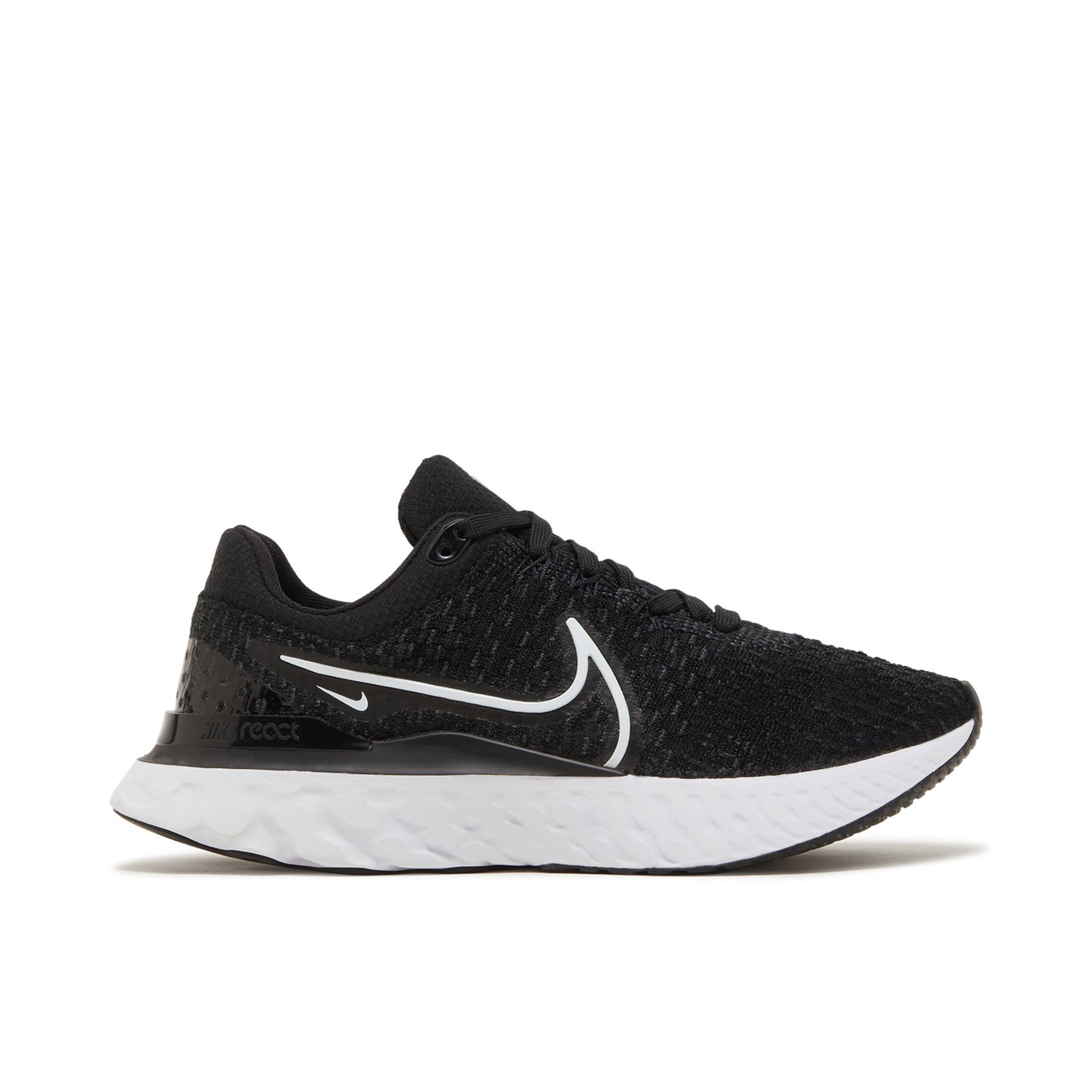 Nike React Infinity Run Flyknit 3 Black White Womens