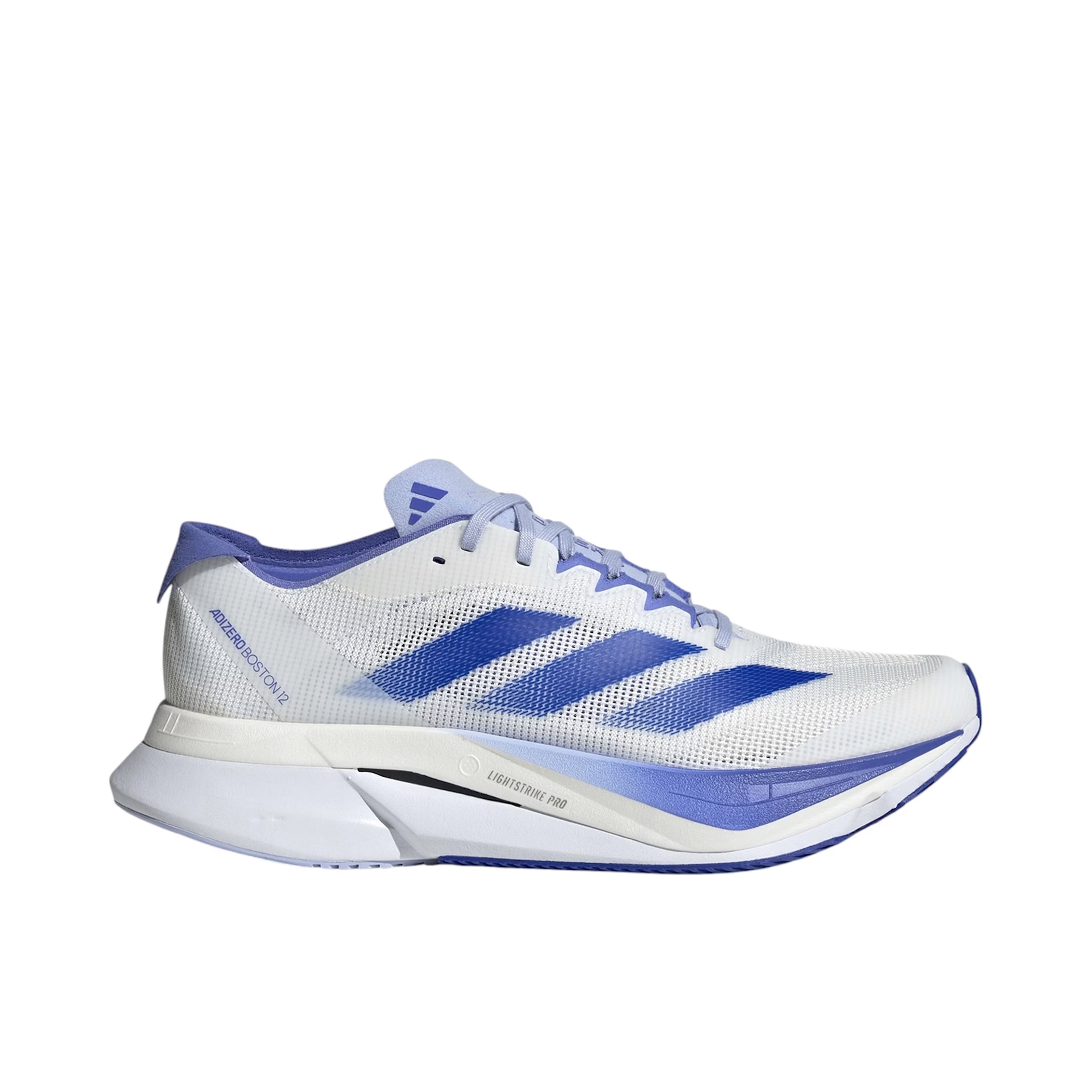 Adidas Adizero Boston 12 Cloud White Lucid Blue Cobalt Blue Womens