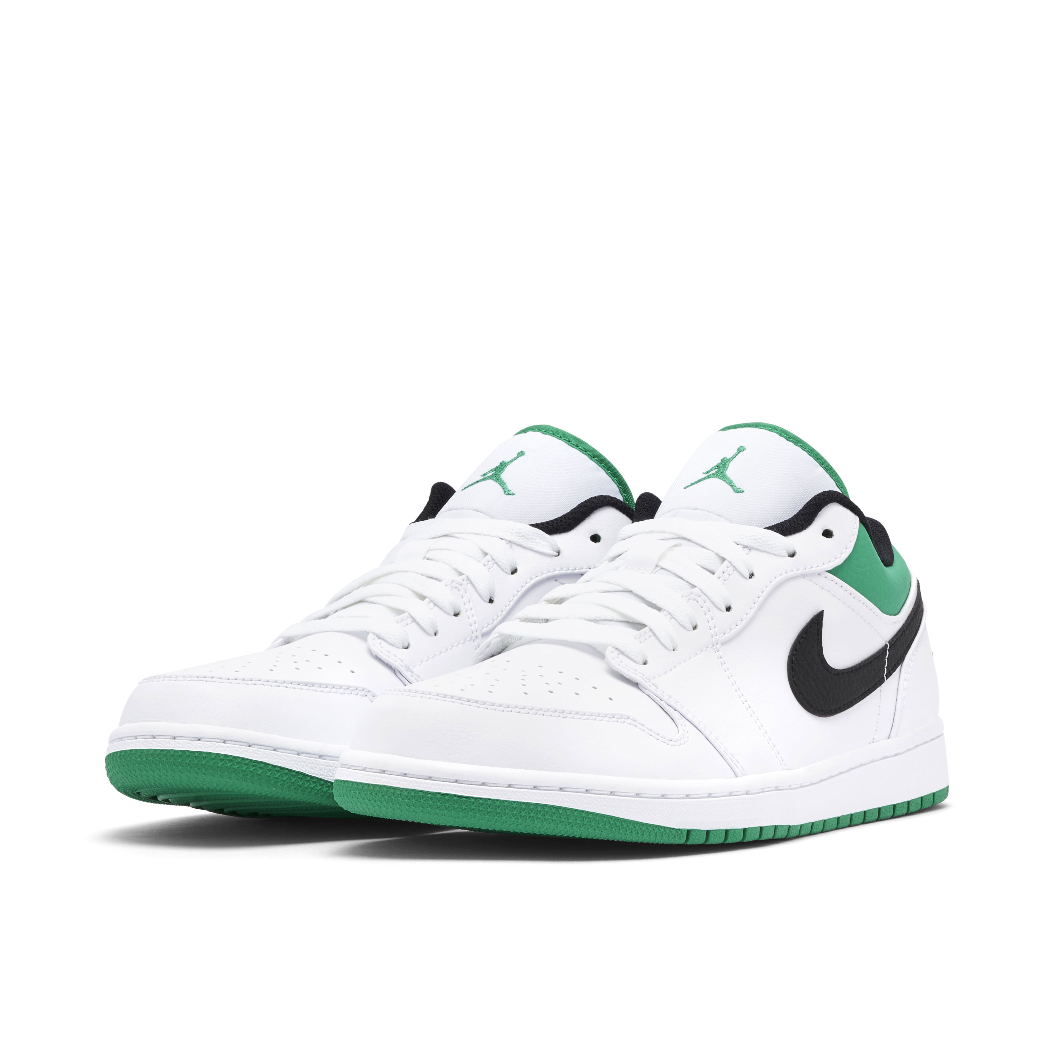 Air Jordan 1 Low White Lucky Green | 553558-129 | Laced