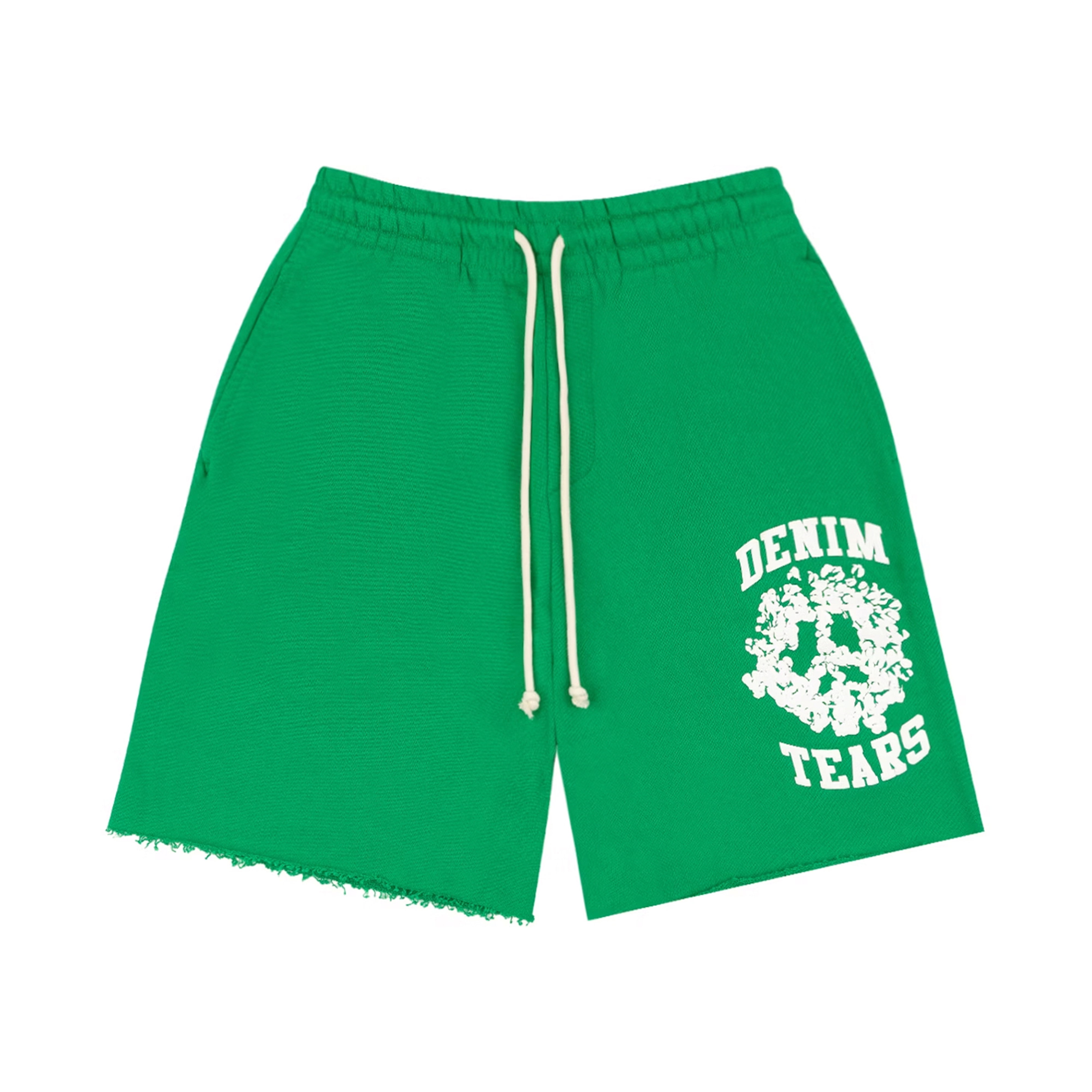 Denim Tears Denim University Sweat Shorts Green | DENIM-TEARS