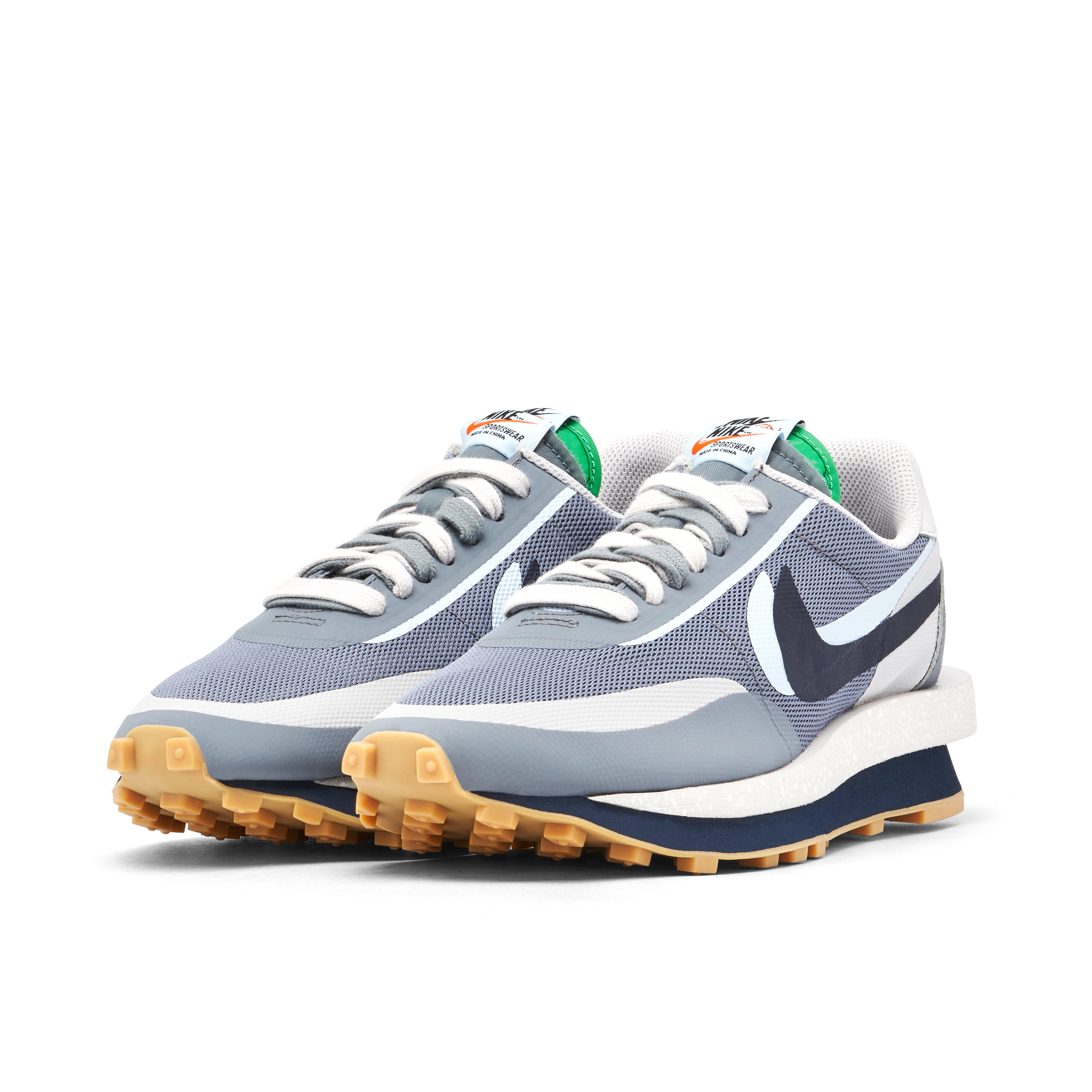 Nike LDV Waffle x CLOT x sacai Grey Blue