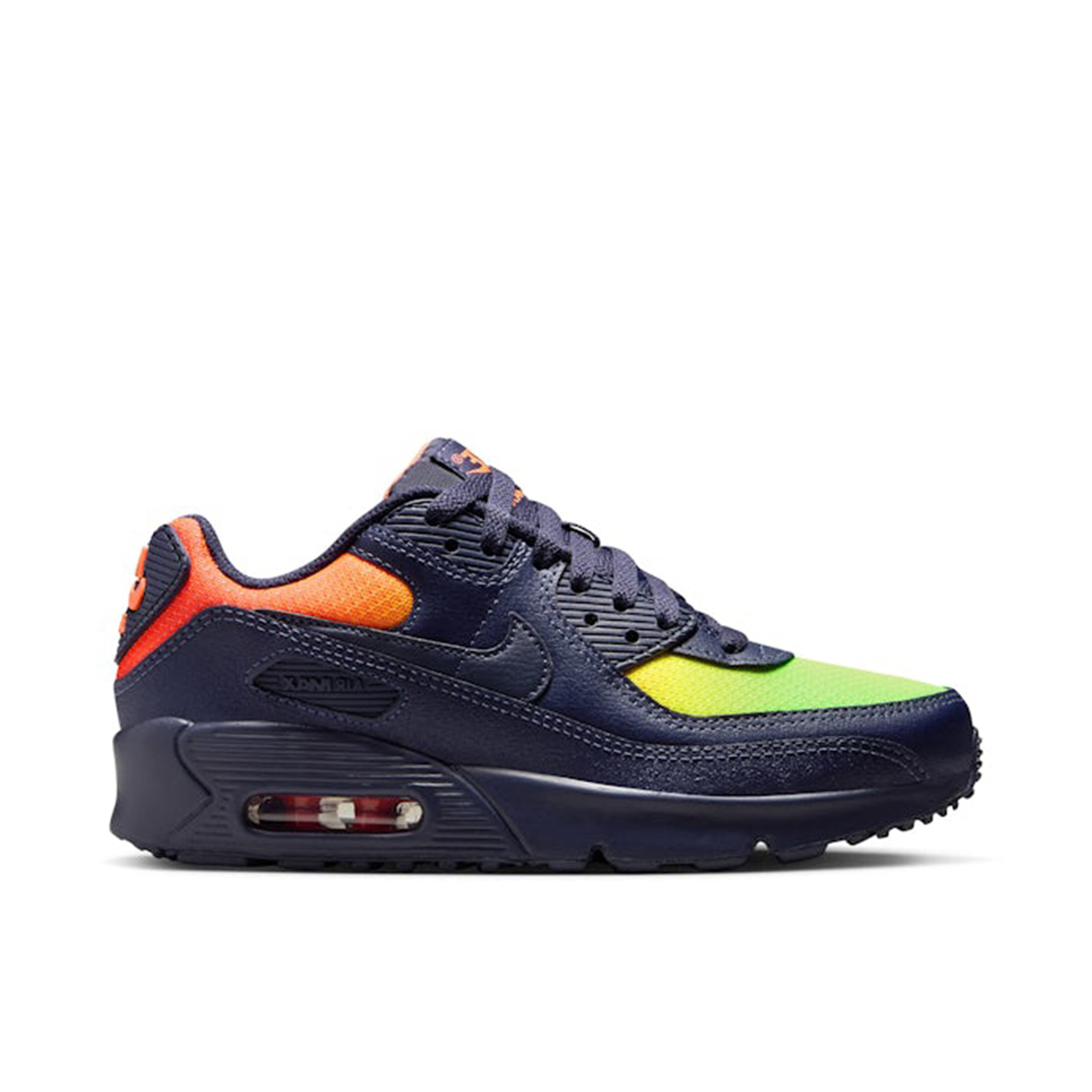Nike Air Max 90 LTR Lemon Venom Blackened Blue GS