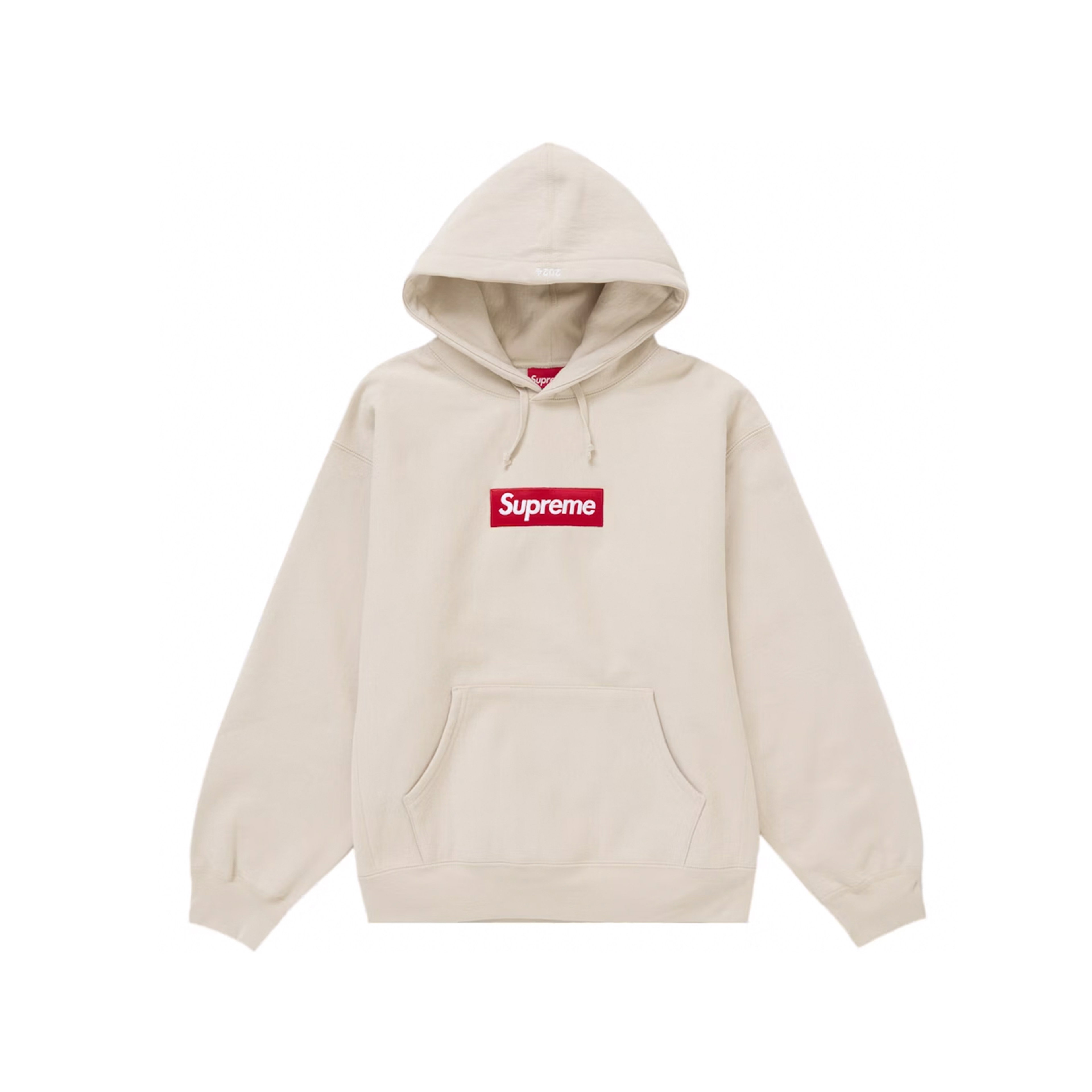 Supreme Box Logo Hooded Sweatshirt Cream