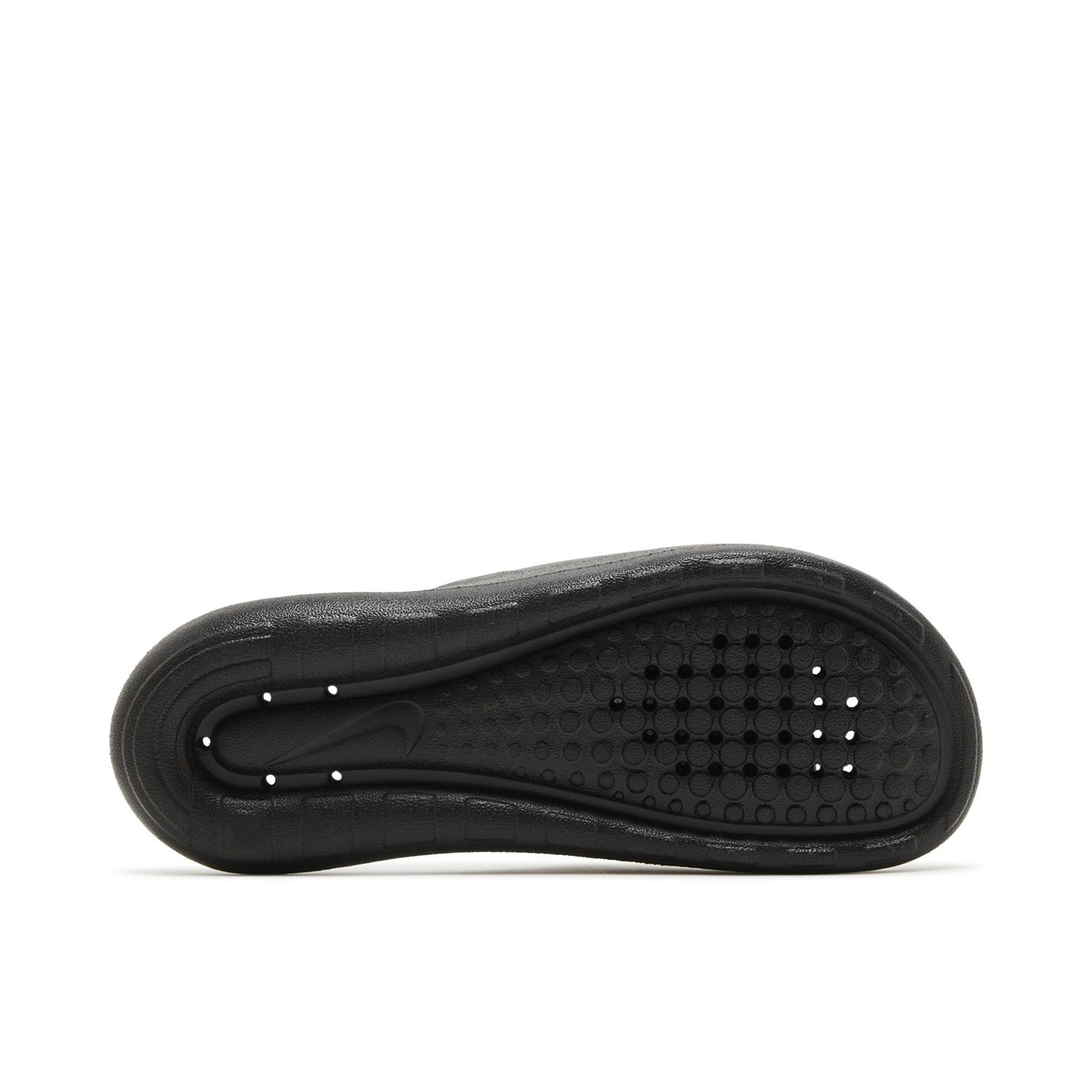 Nike Victori One Shower Slide Polka Dot Swoosh Black Womens