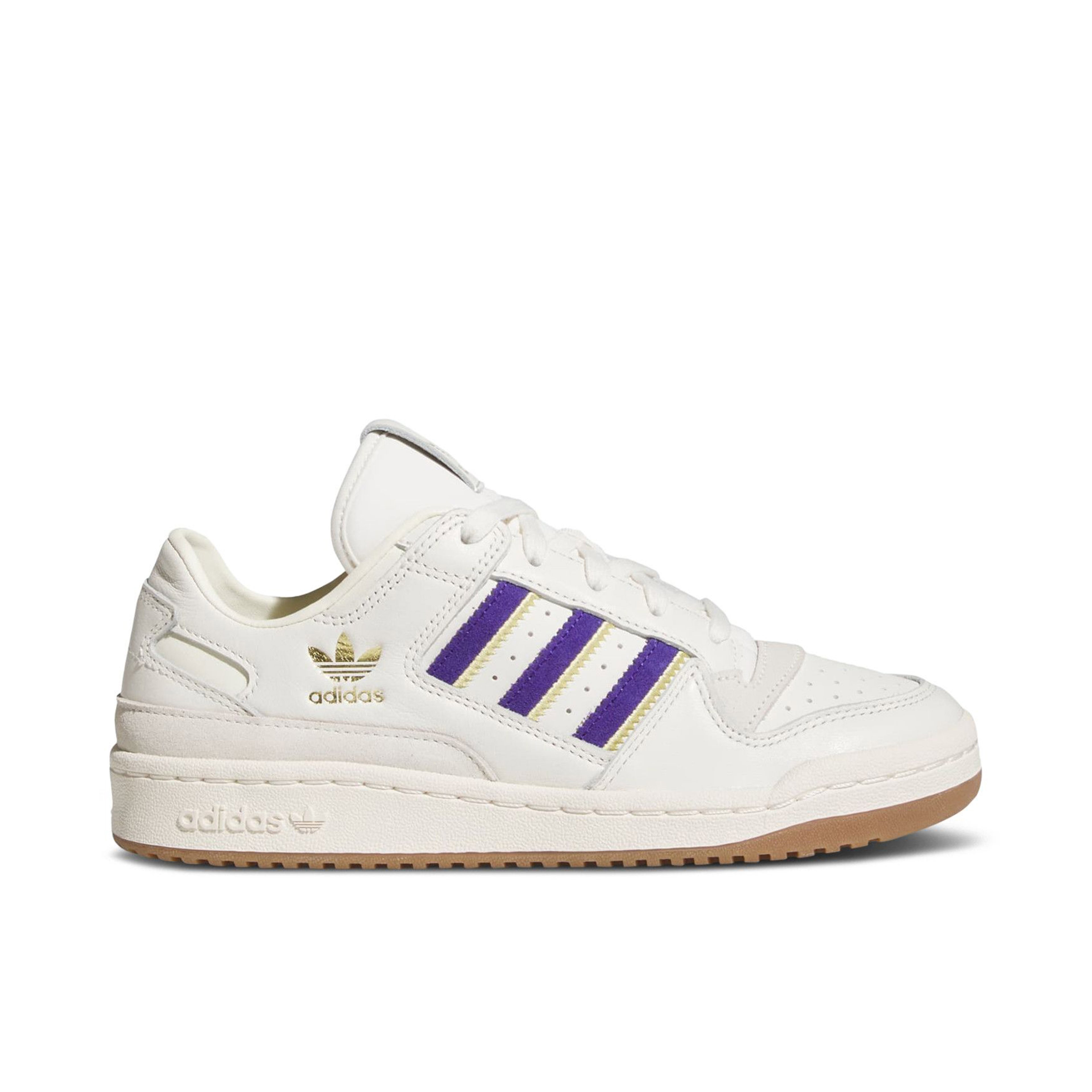 Adidas Forum Low CL Cloud White Collegiate Purple Cream White Womens