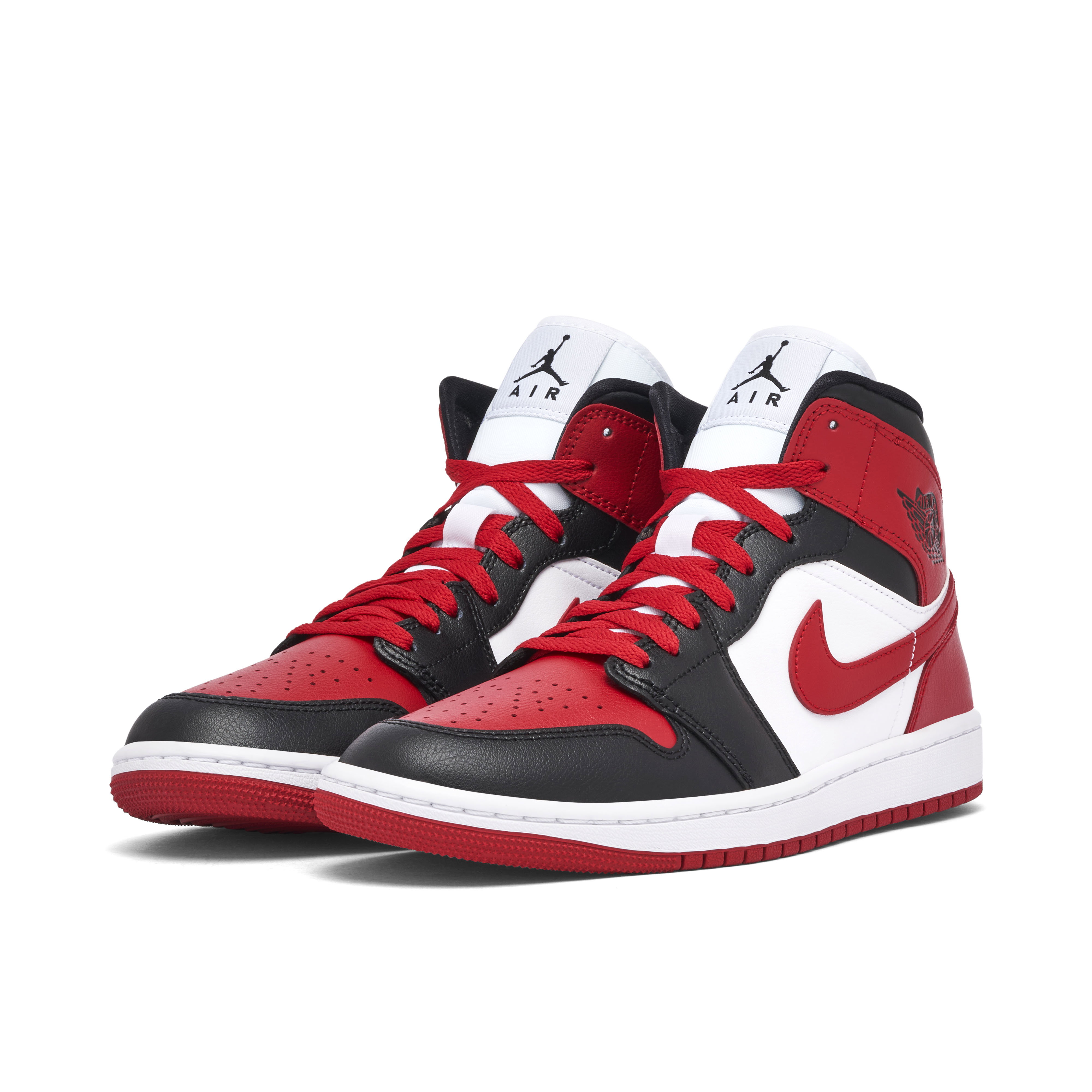 Air Jordan 1 Mid Alternate Bred Toe Womens | BQ6472-079 | Laced