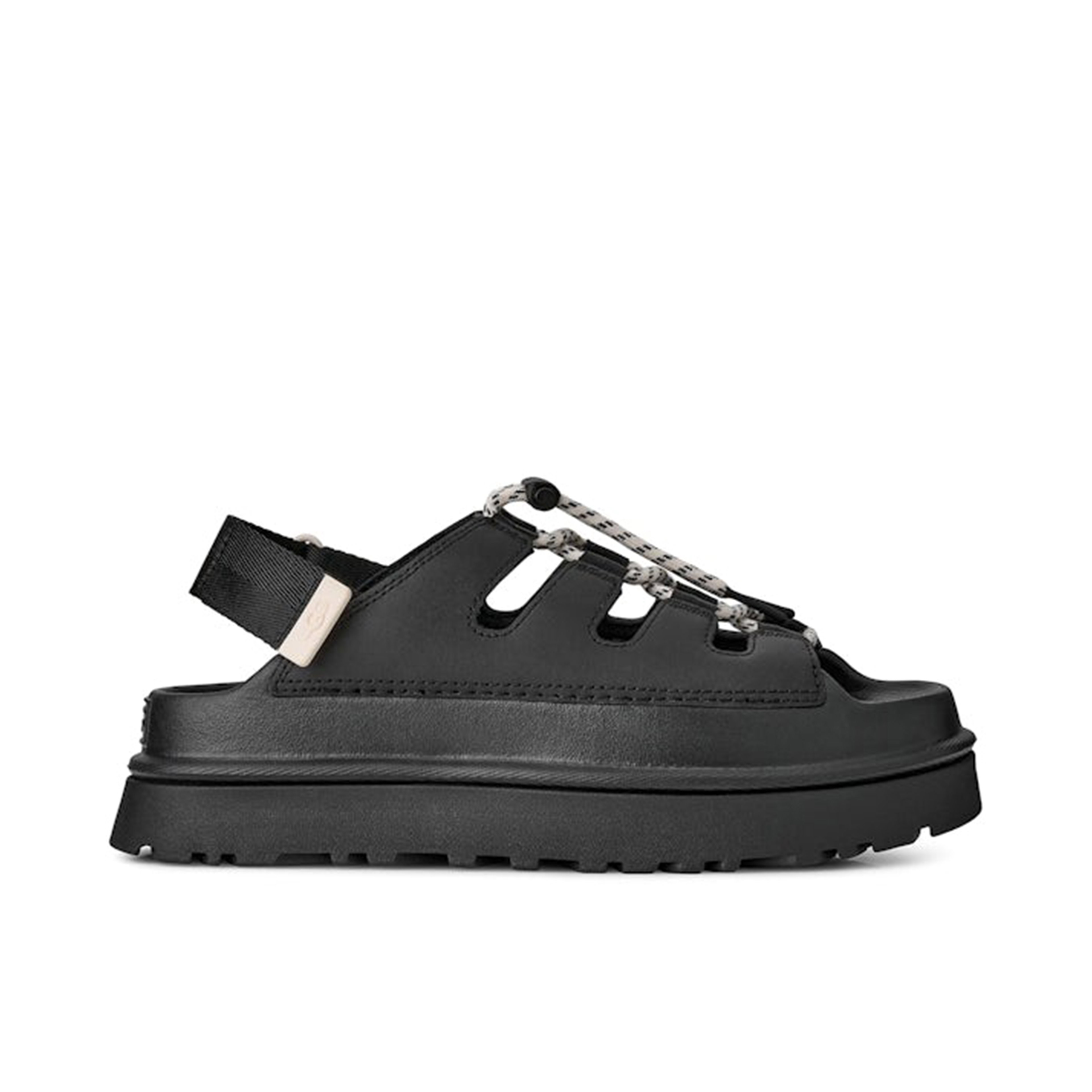UGG GoldenGlow Toggle Sandal Black Womens
