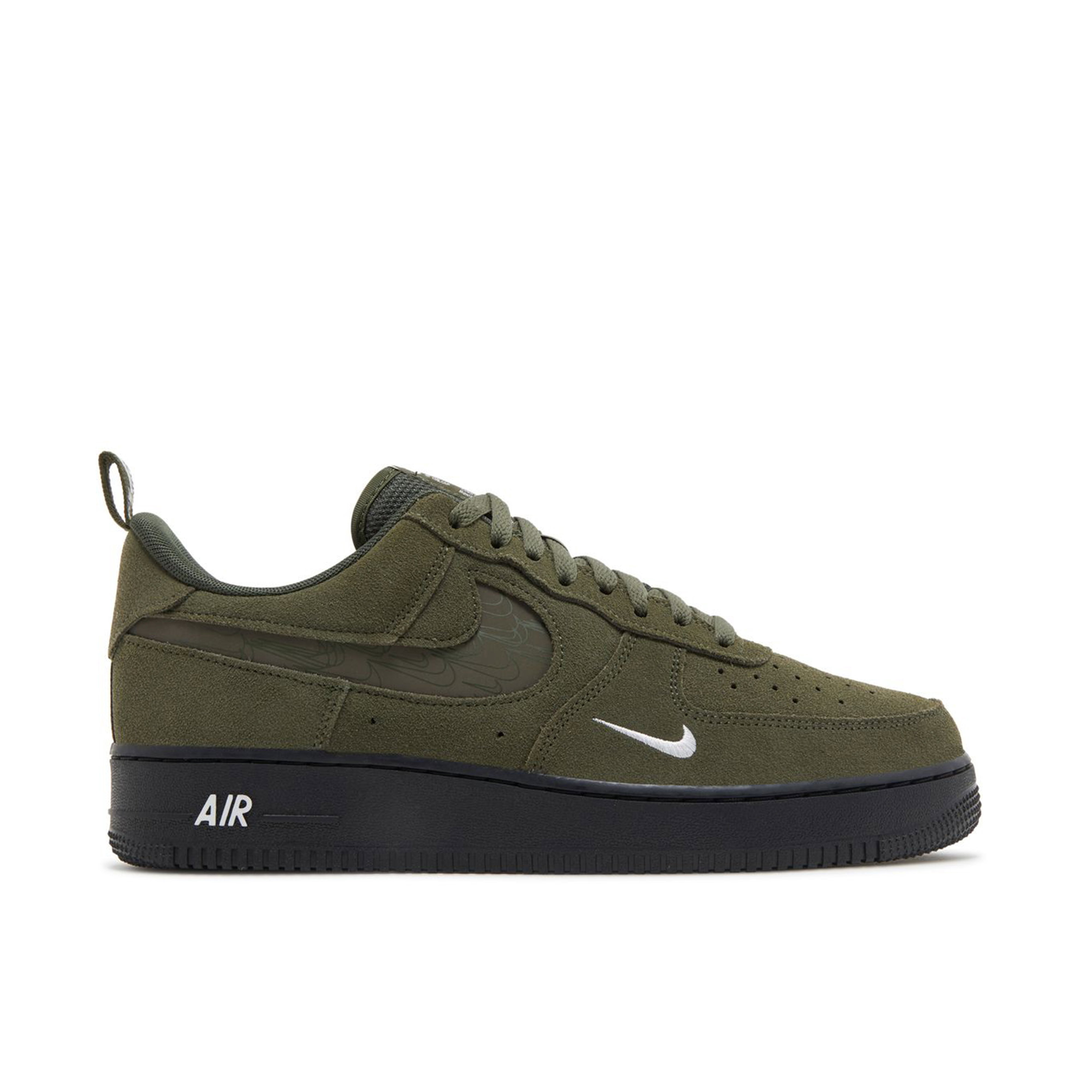 Nike Air Force 1 07 LV8 Reflective Swoosh Cargo Khaki | DZ4514-300