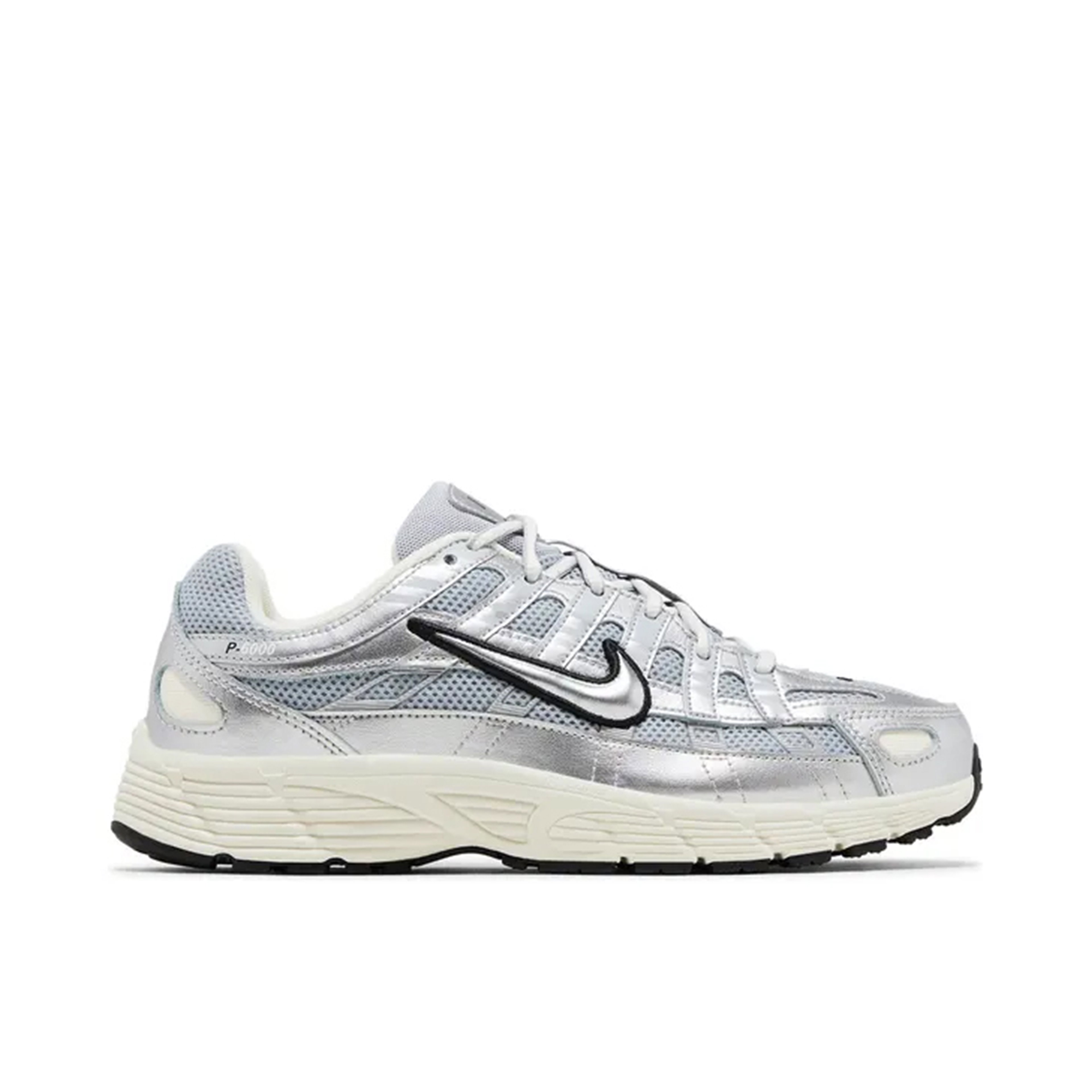 Nike P-6000 Metallic Silver Black GS