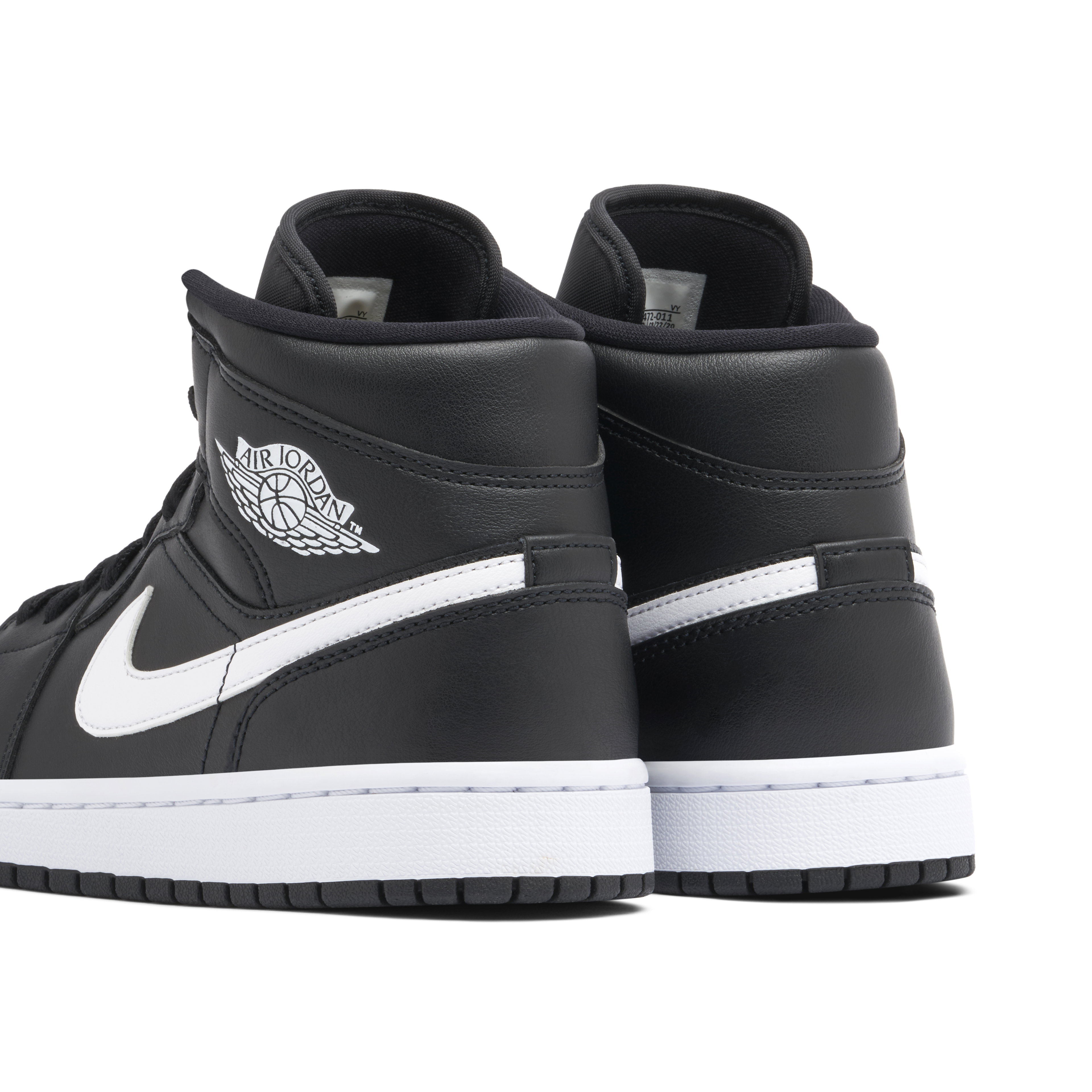 Jordan 1 Mid Black White Womens