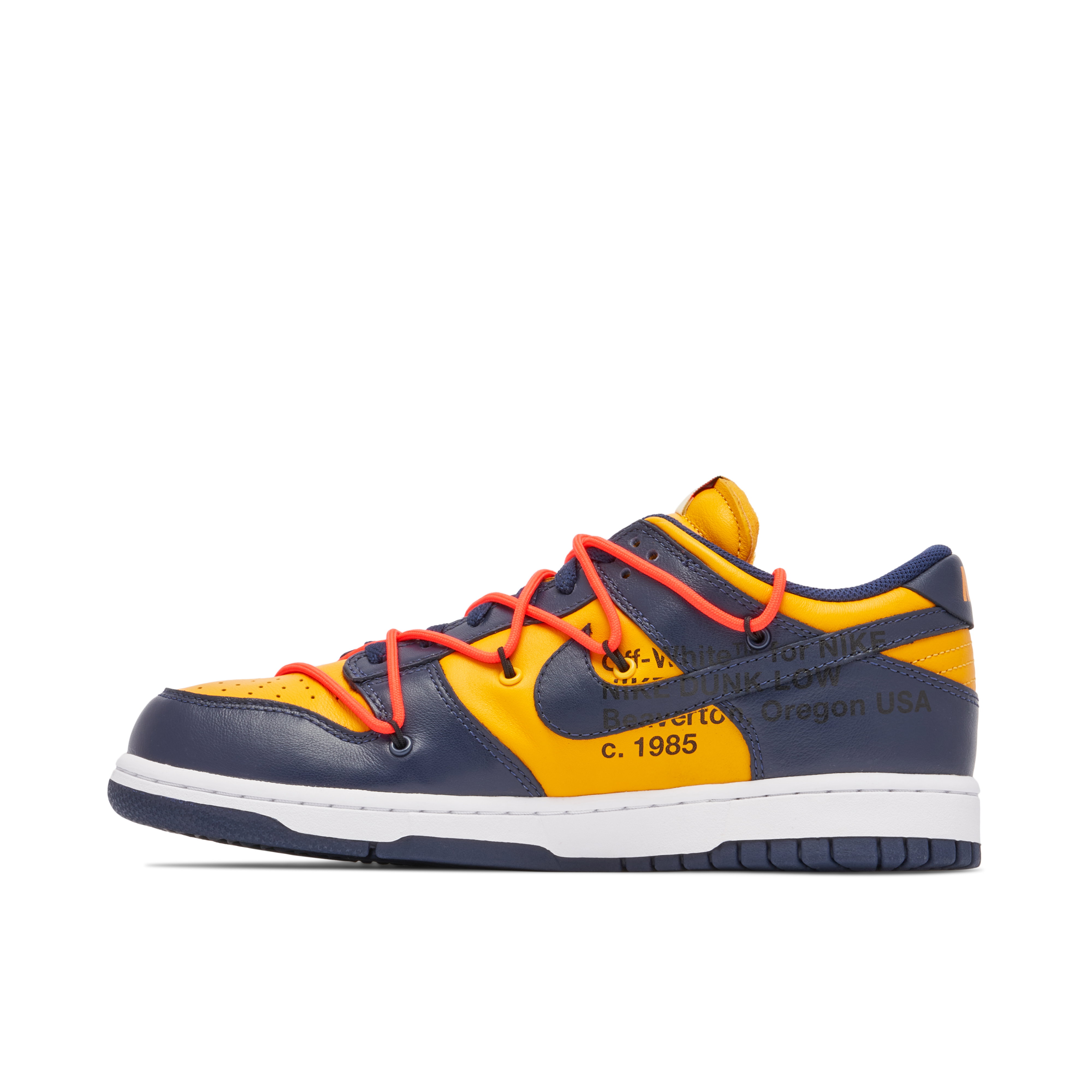 Off-White x Nike SB Dunk Low University Gold | CT0856-700 | Laced
