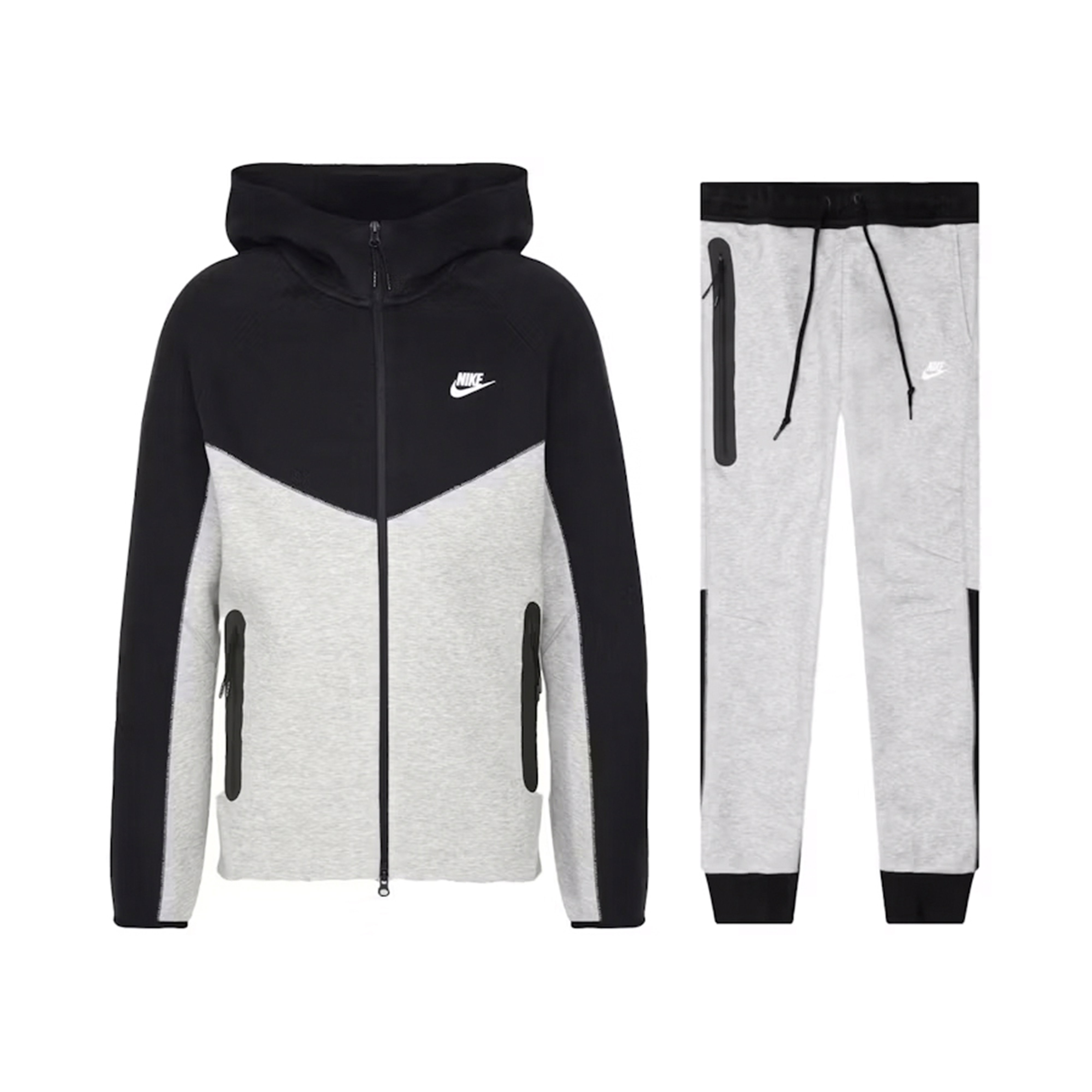 Nike Sportswear Tech Fleece Full Zip Hoodie & Joggers Set Black