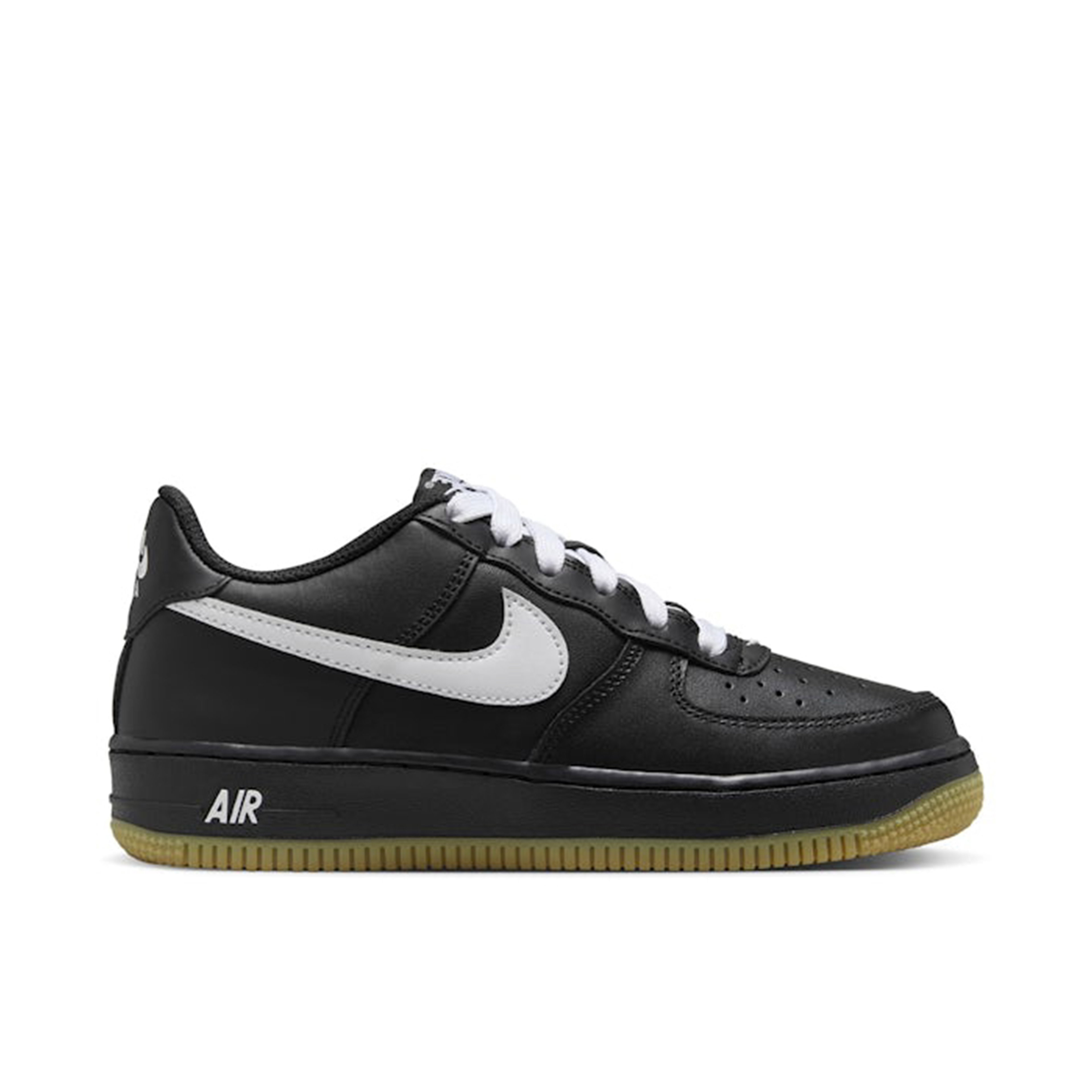 Nike Air Force 1 Low LV8 Black Gum Light Brown White GS