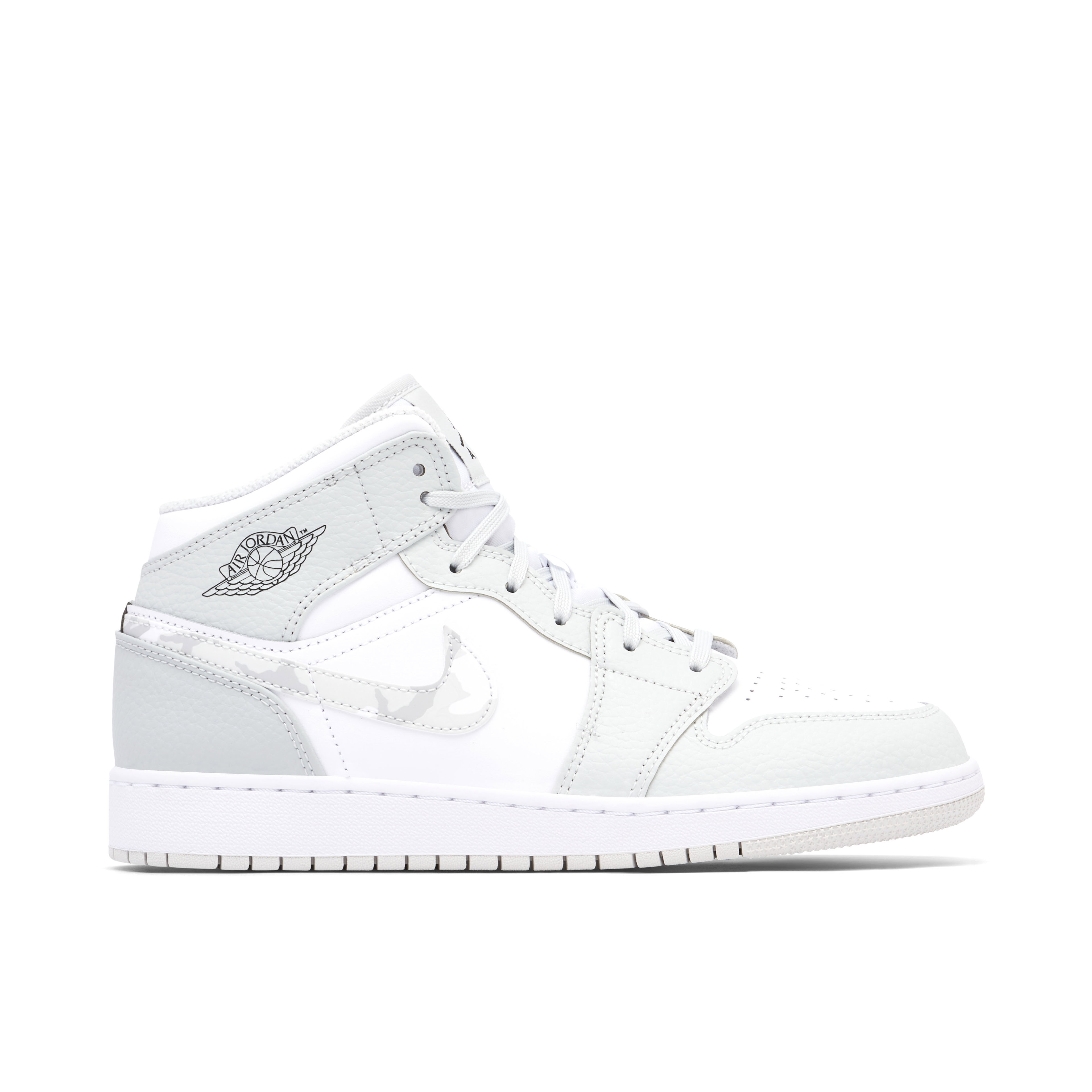 Air Jordan 1 Mid Grey Camo GS