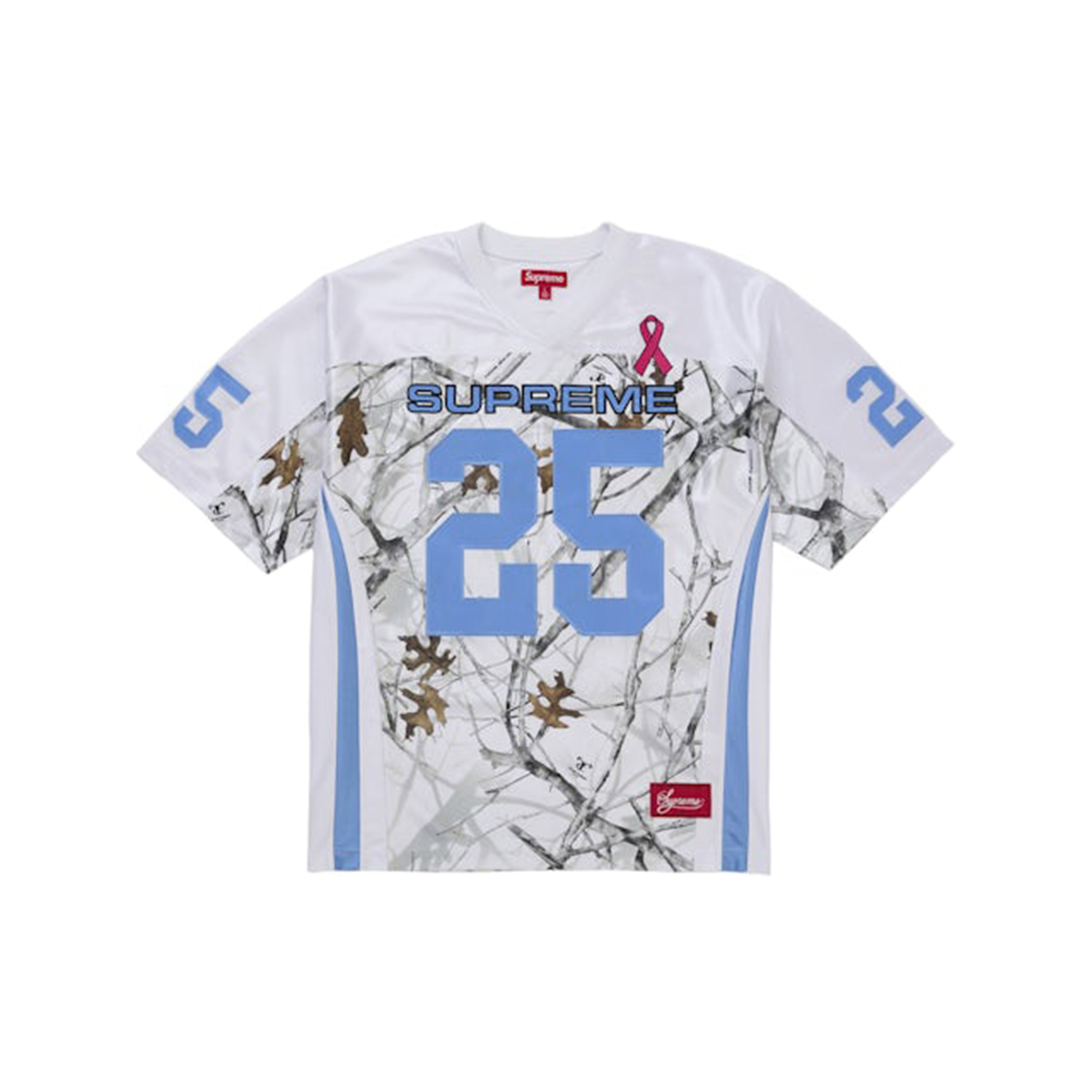 Supreme Breast Cancer Awareness Football Jersey White | SUPREME