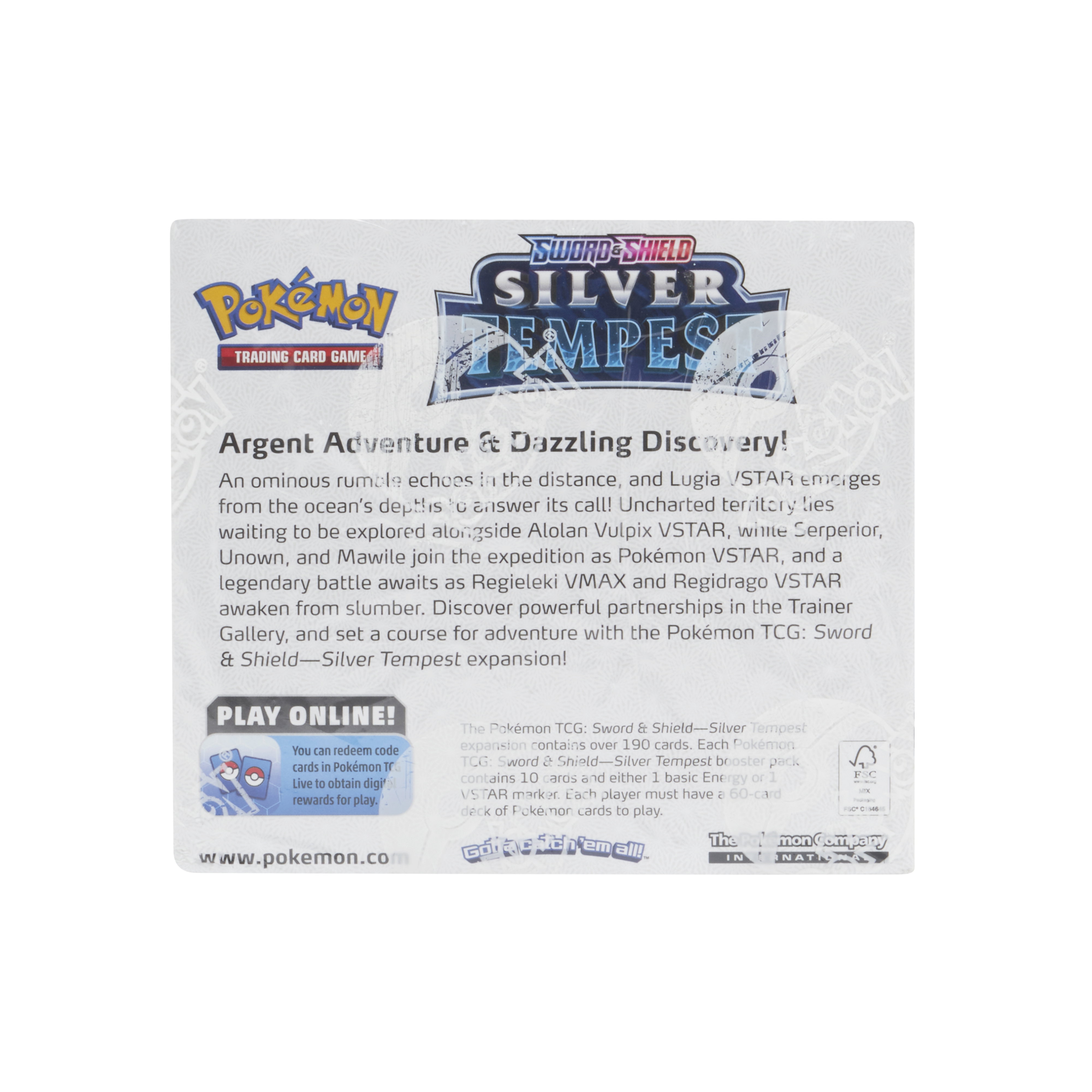 Pokémon TCG Sword & Shield Silver Tempest Booster Box | 699-86091