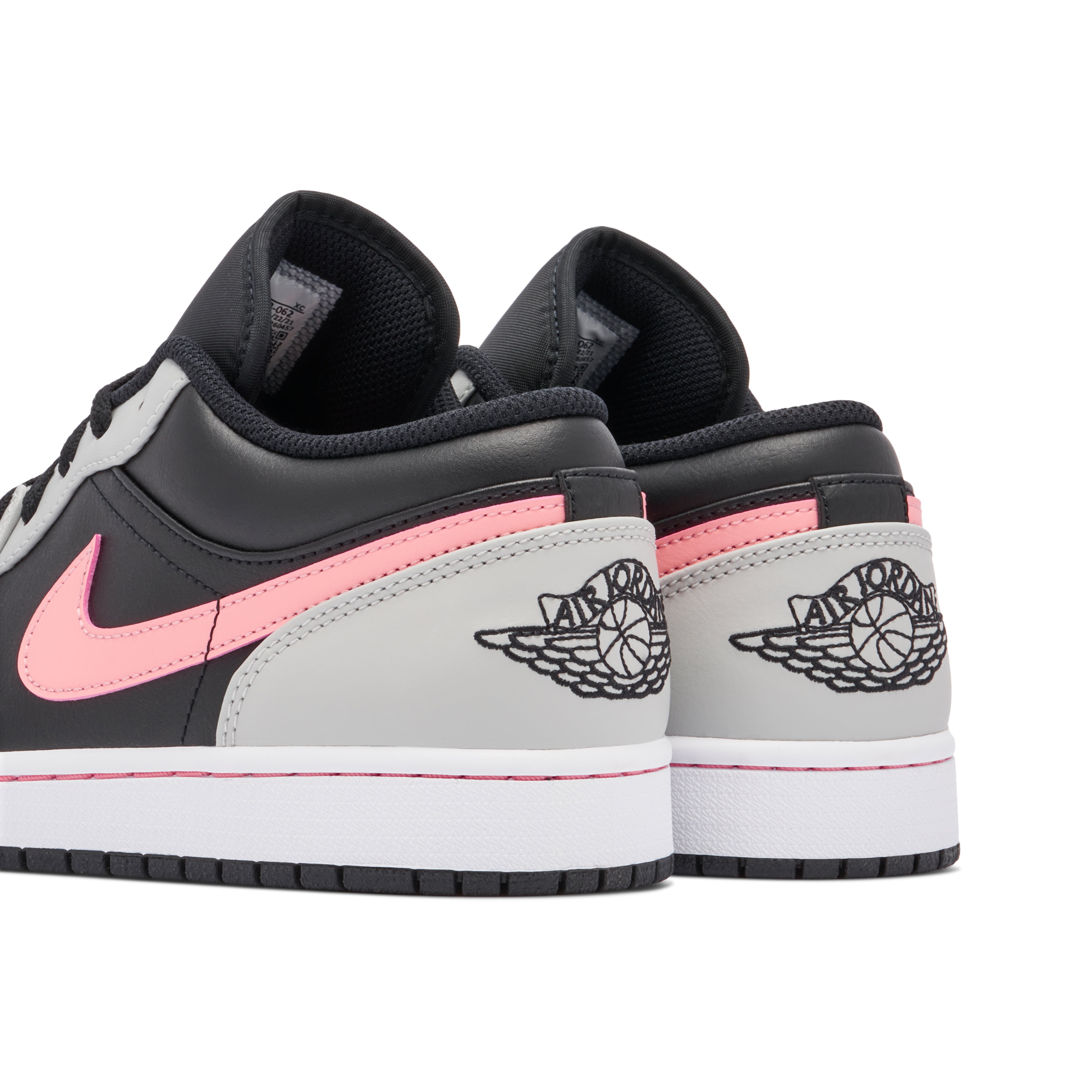Air Jordan 1 Low Grey Black Pink | 553558-062 | Laced