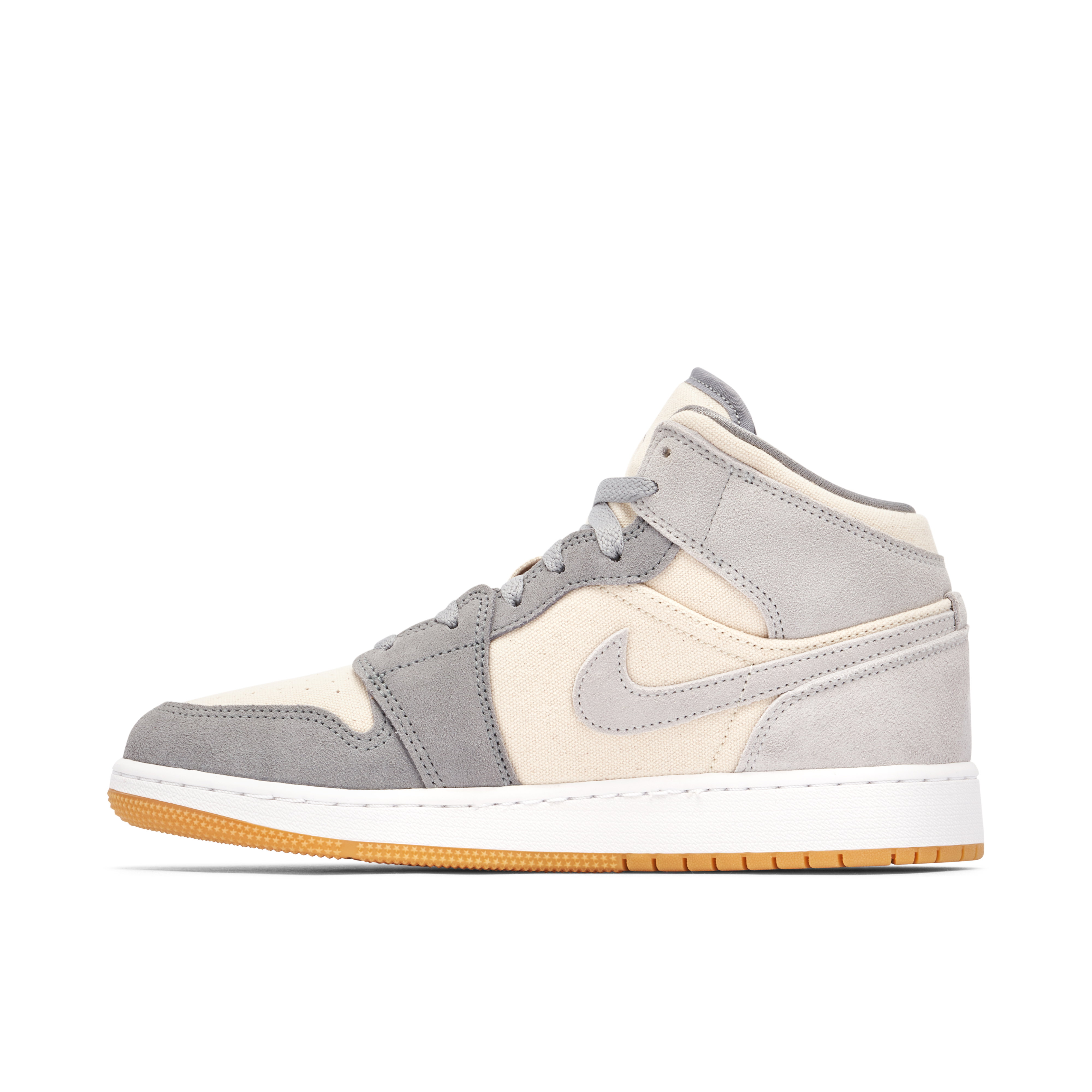 Air Jordan 1 Mid SE Coconut Milk Grey GS | DN4346-100 | Laced