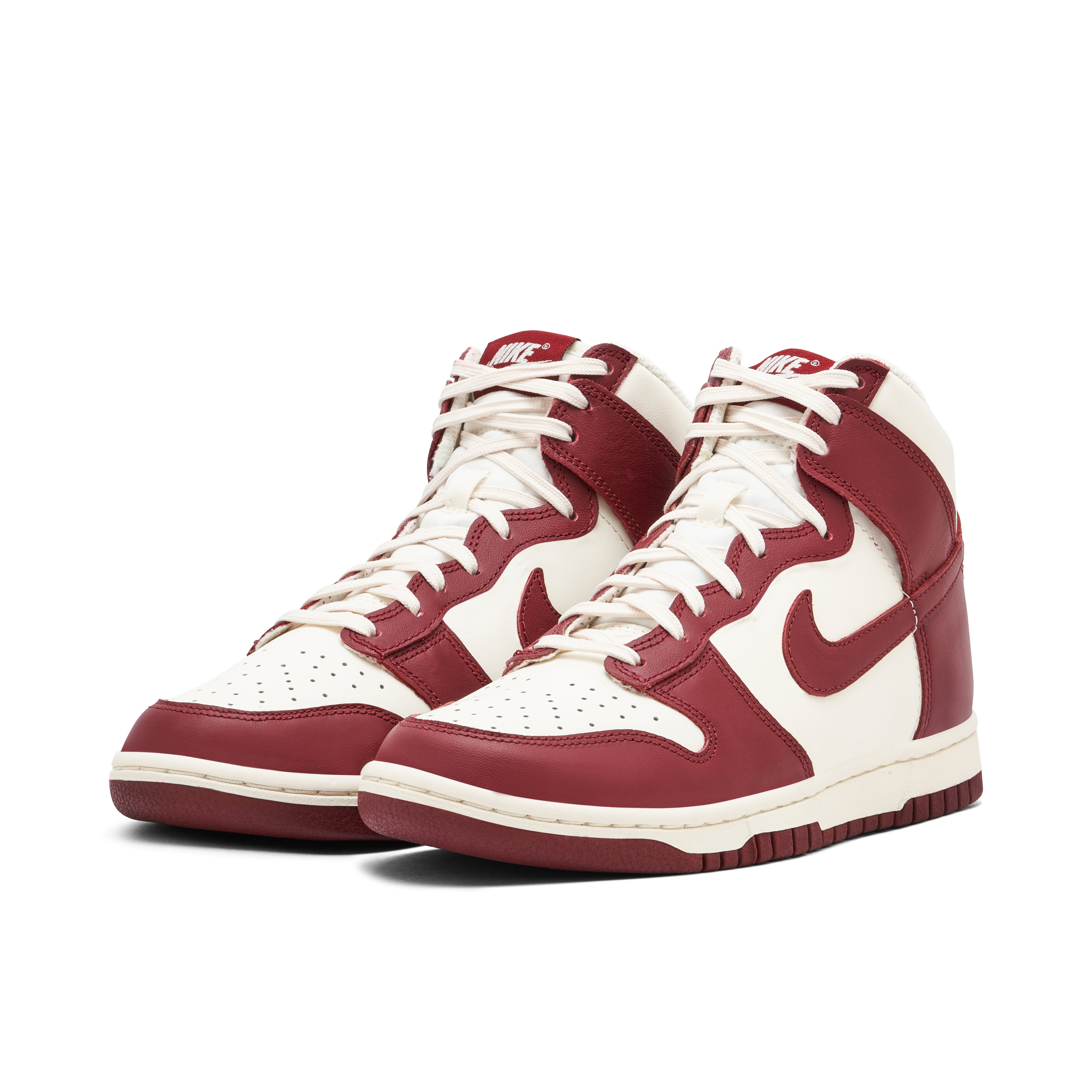 Nike Dunk High Sail Team Red Womens | DD1869-101 | Laced