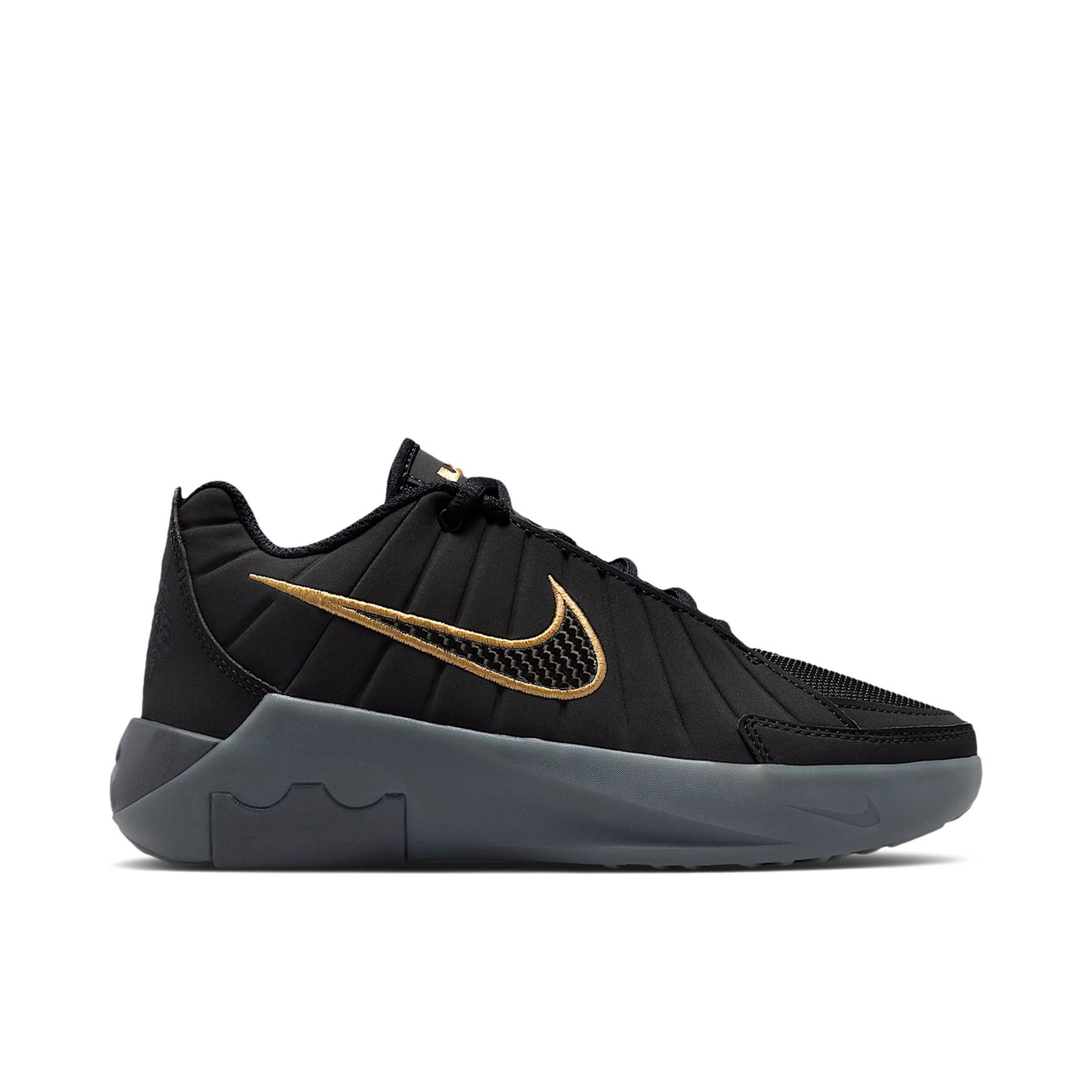 Nike LeBron Witness 9 Black Iron Grey Gold GS