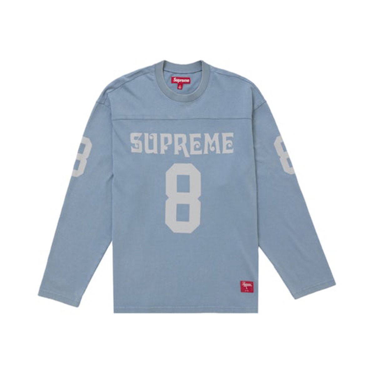 Supreme Affiliated L/S Football Top Dusty Blue | SUPREME-01607 | Laced