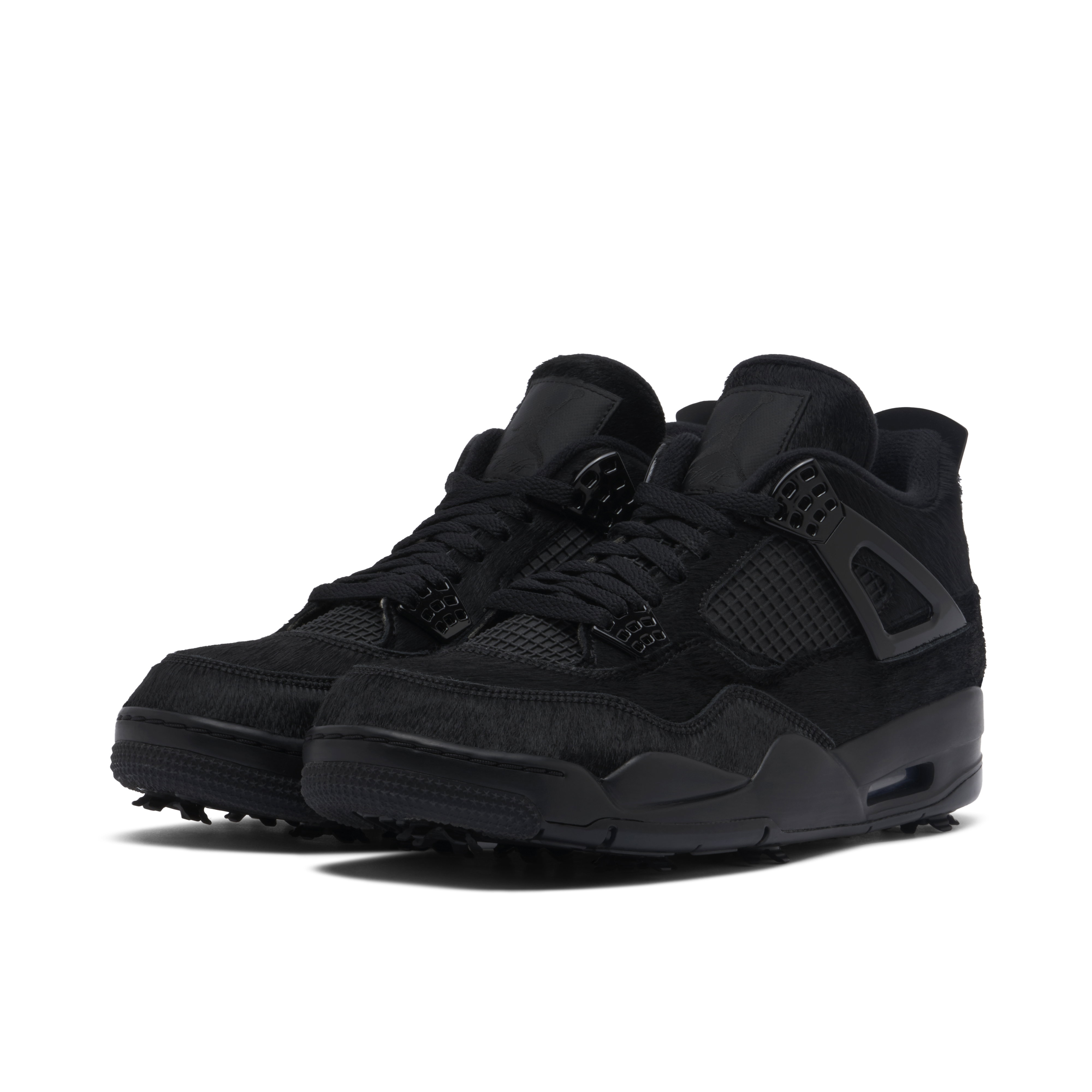 シューズ(男性用) Nike Air Jordan 4 Golf Black Air Jordan 4 Golf Black Cat | CU9981-001 | Laced