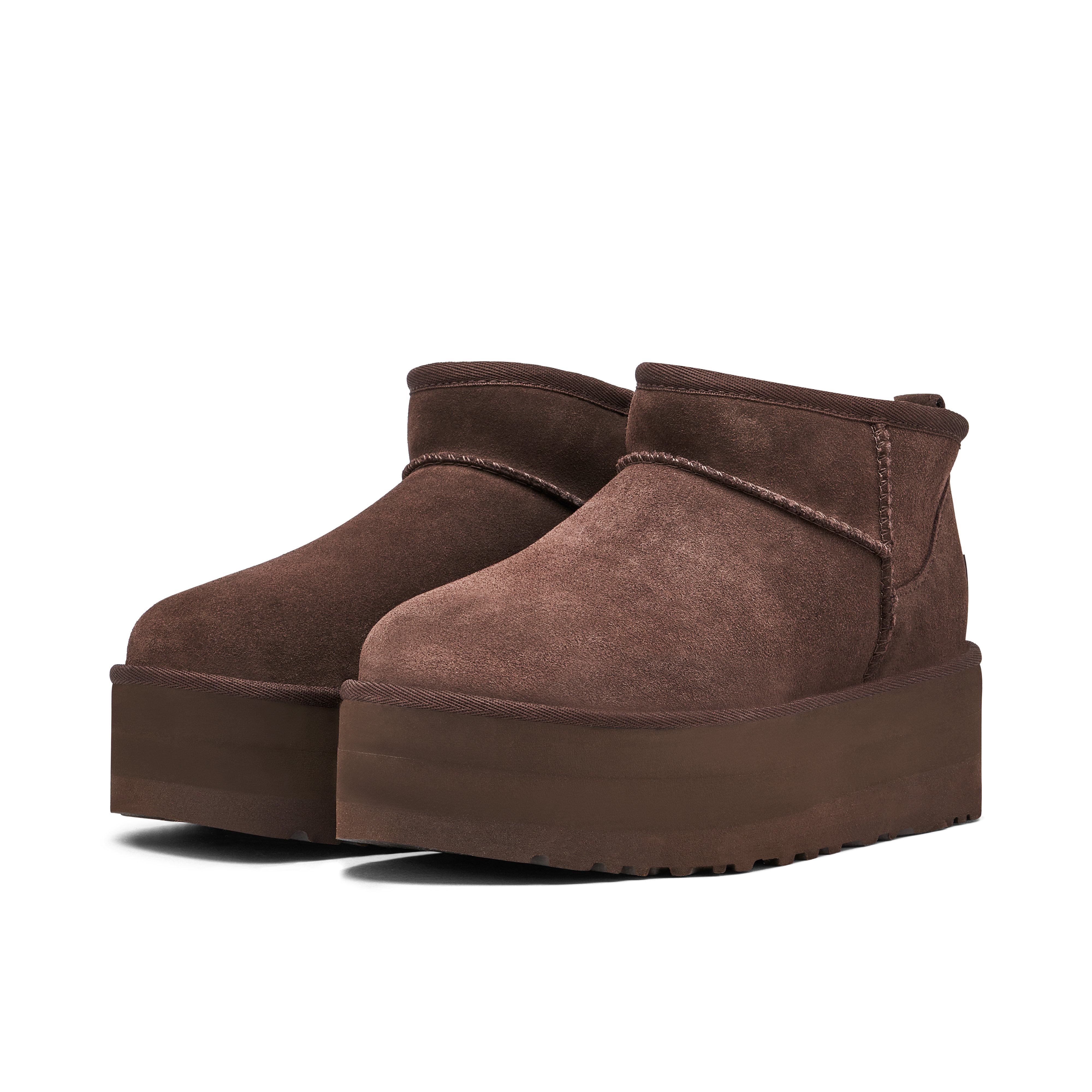 UGG Classic Ultra Mini Platform Burnt Cedar Womens | 1135092-BCDR