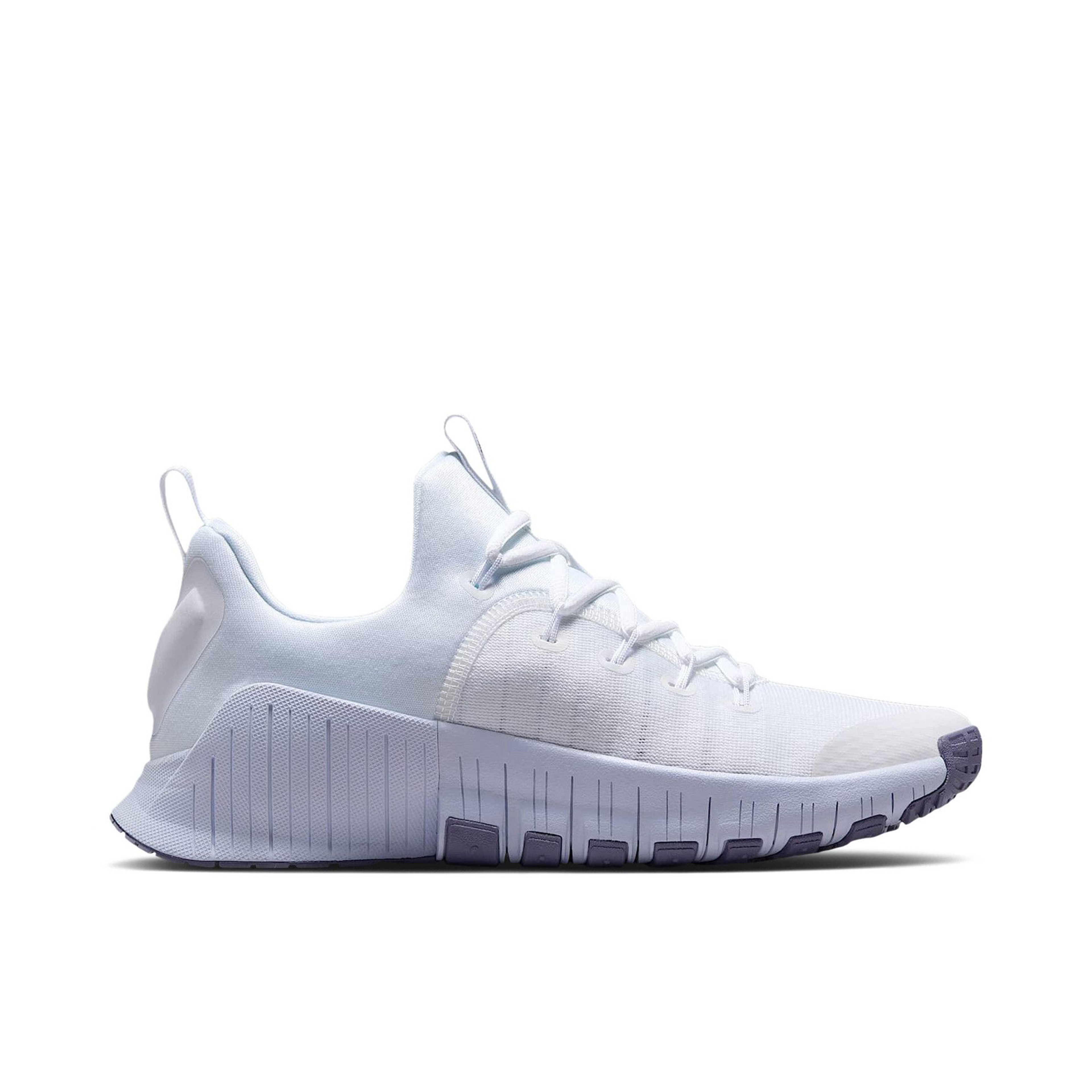 Nike Free Metcon 6 White Half Blue Silver Womens