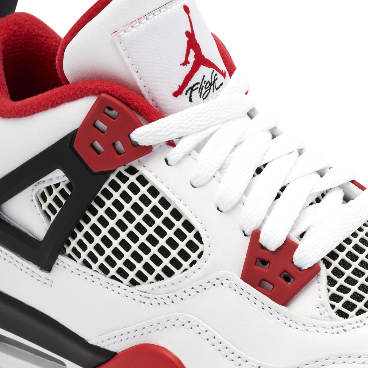 Nike Air Jordan 4 Retro Fire Red (2020) 408452-160 Grade School Size 7y Air Jordan 4 Retro Fire Red (2020) (GS) - 408452-160 main image 2