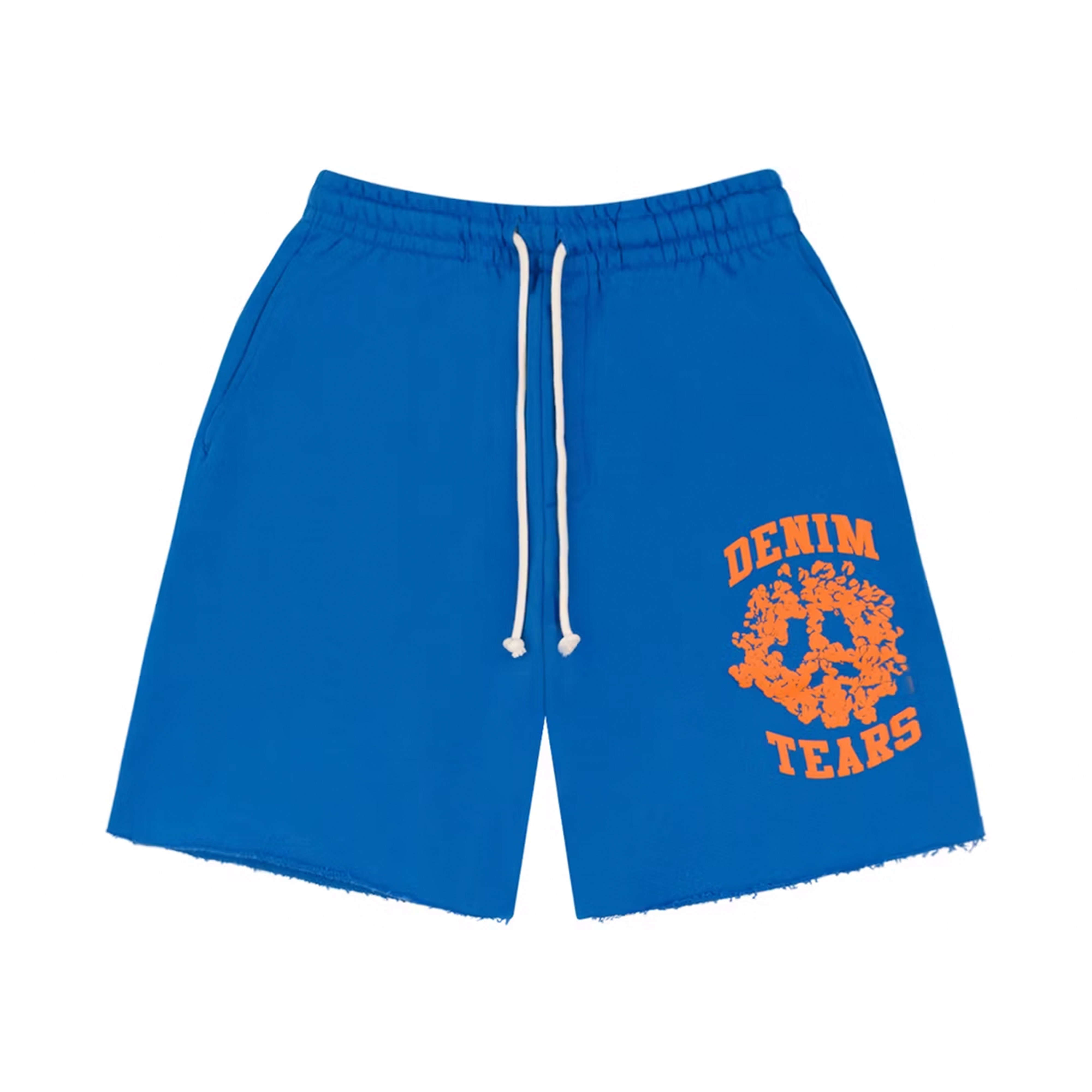 Denim Tears Denim University Sweat Shorts Royal Blue | DENIM-TEARS