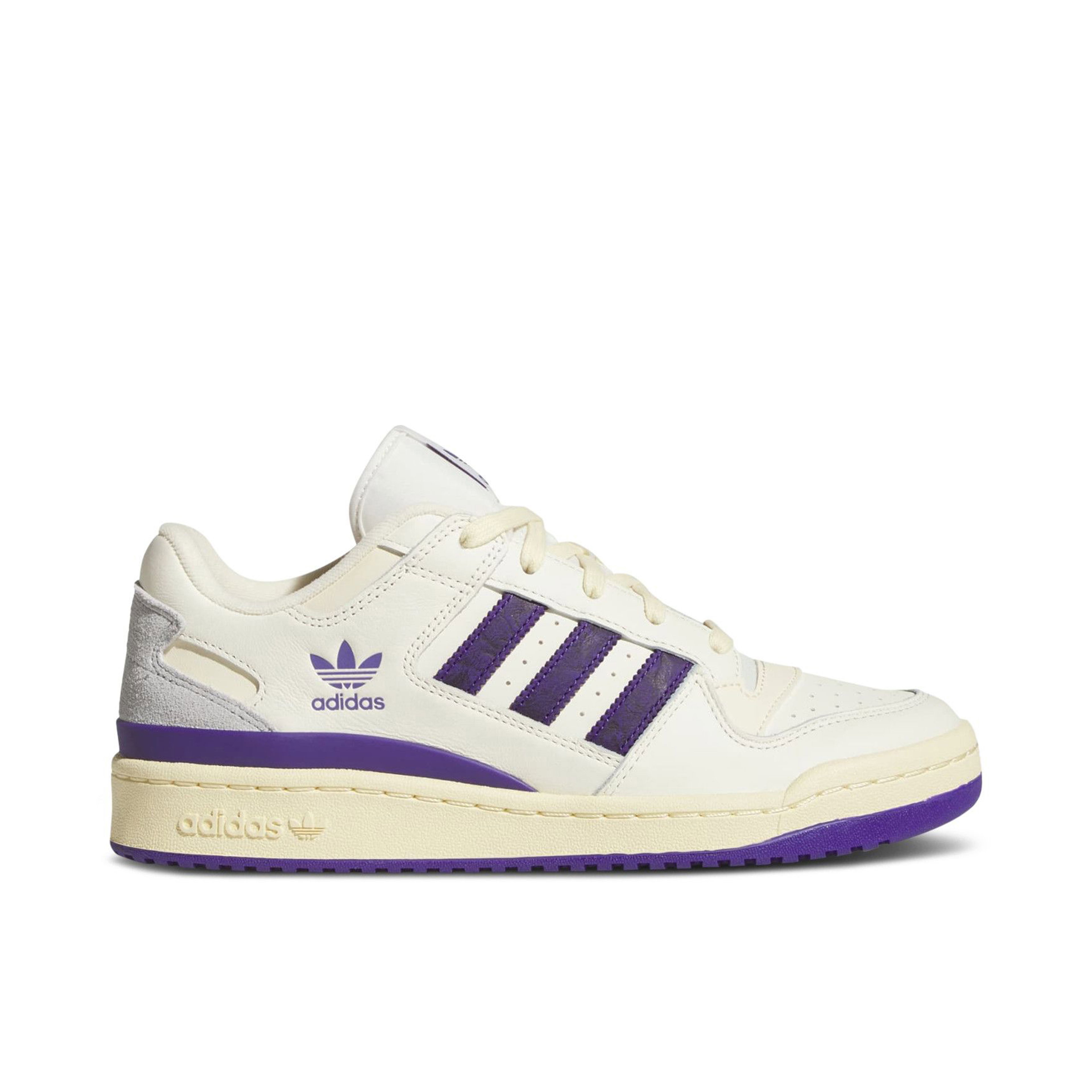 Adidas Forum Low CL Cream White Collegiate Purple Warm Vanilla