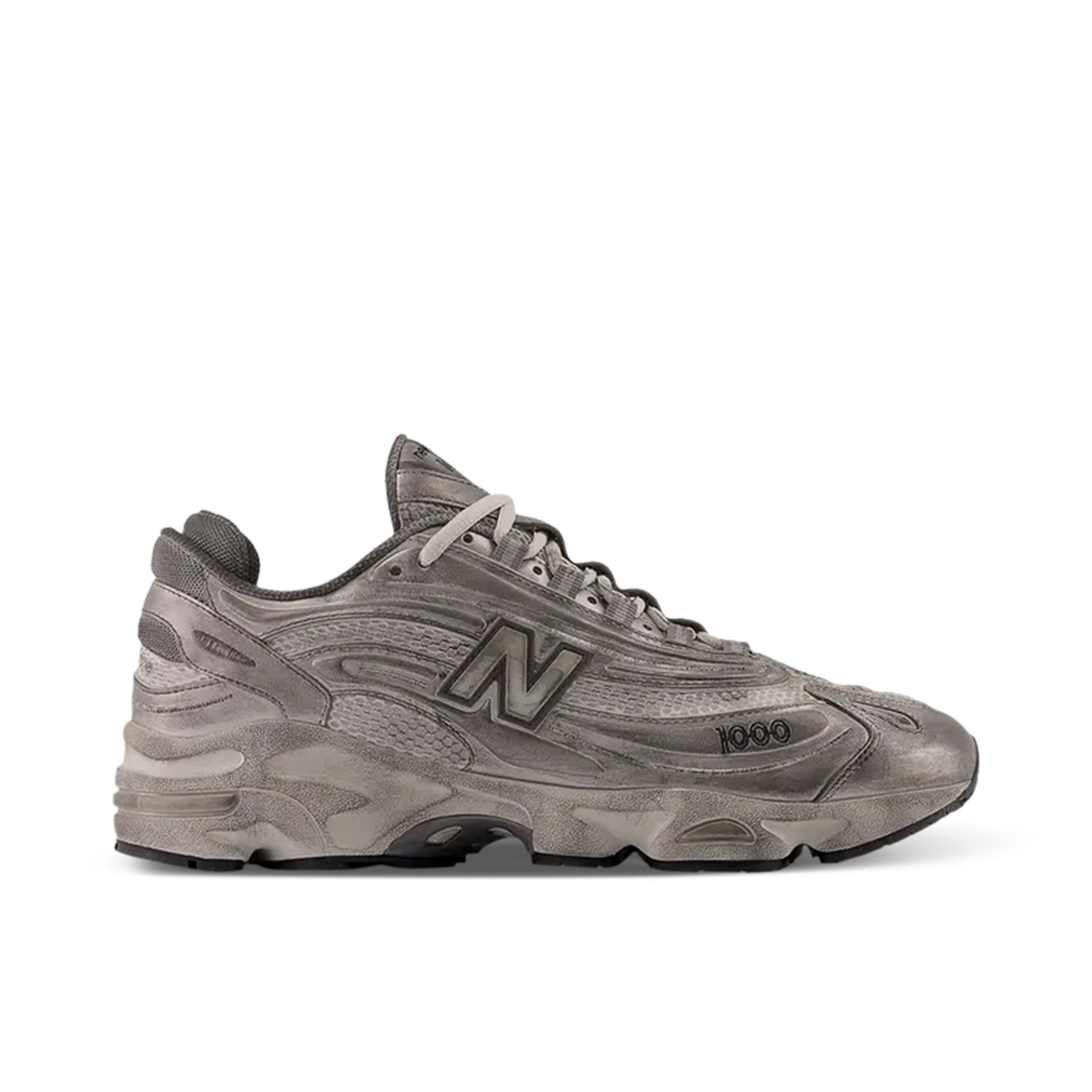 New Balance 1000 Silver Metallic Distressed