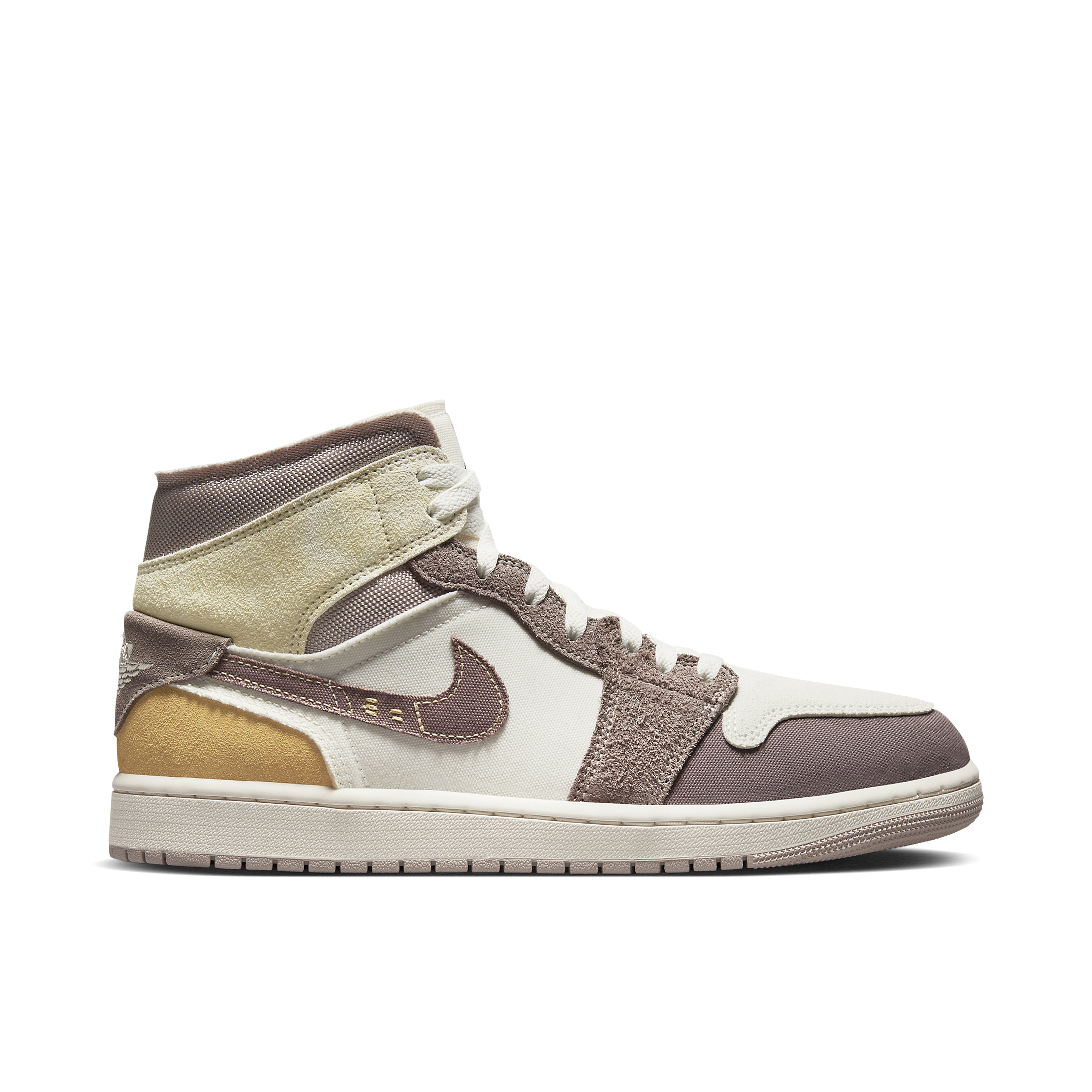 Air Jordan 1 Mid Craft Inside Out Tan Brown