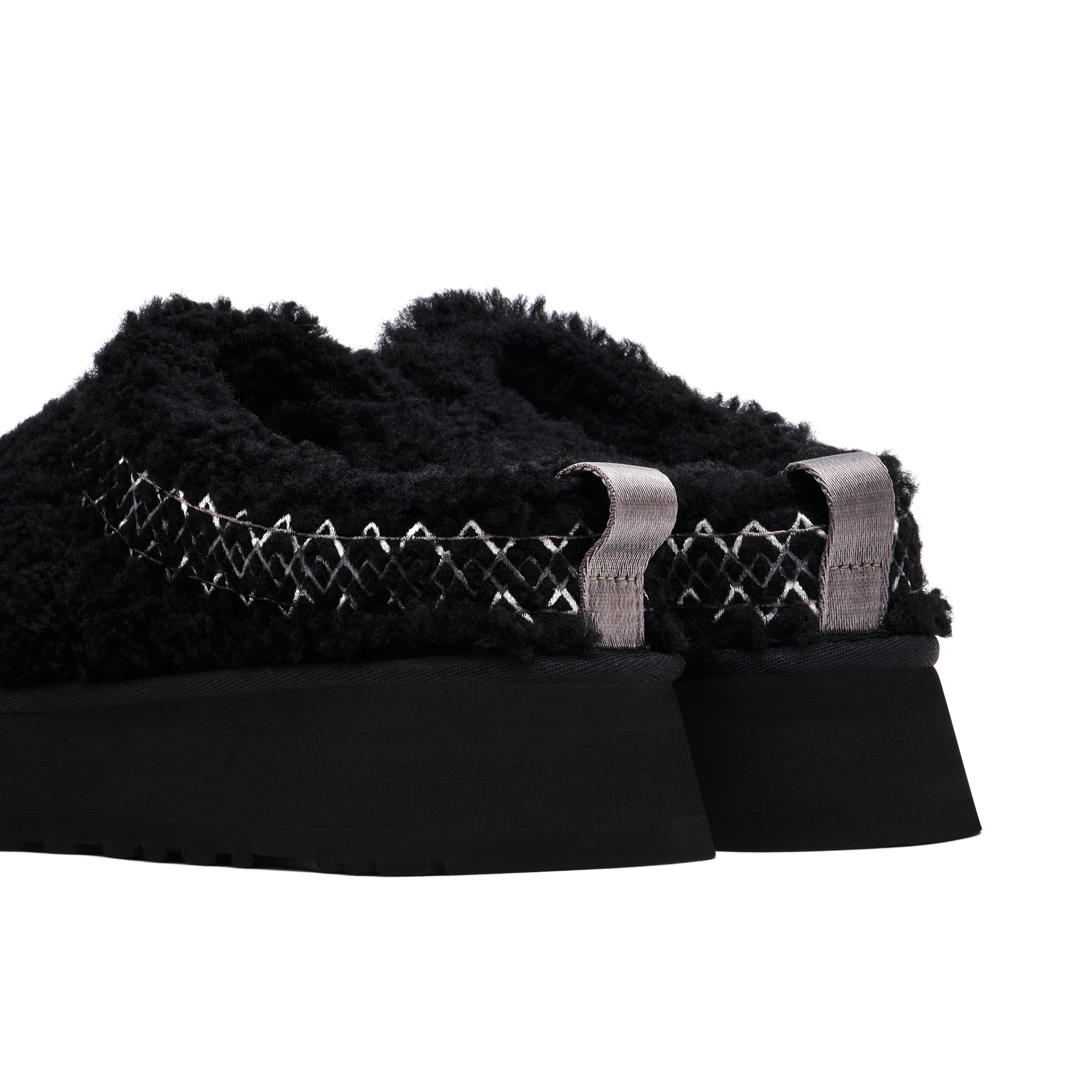 UGG Tazz Slipper Heritage Braid Black | 1143976-BLK | Laced