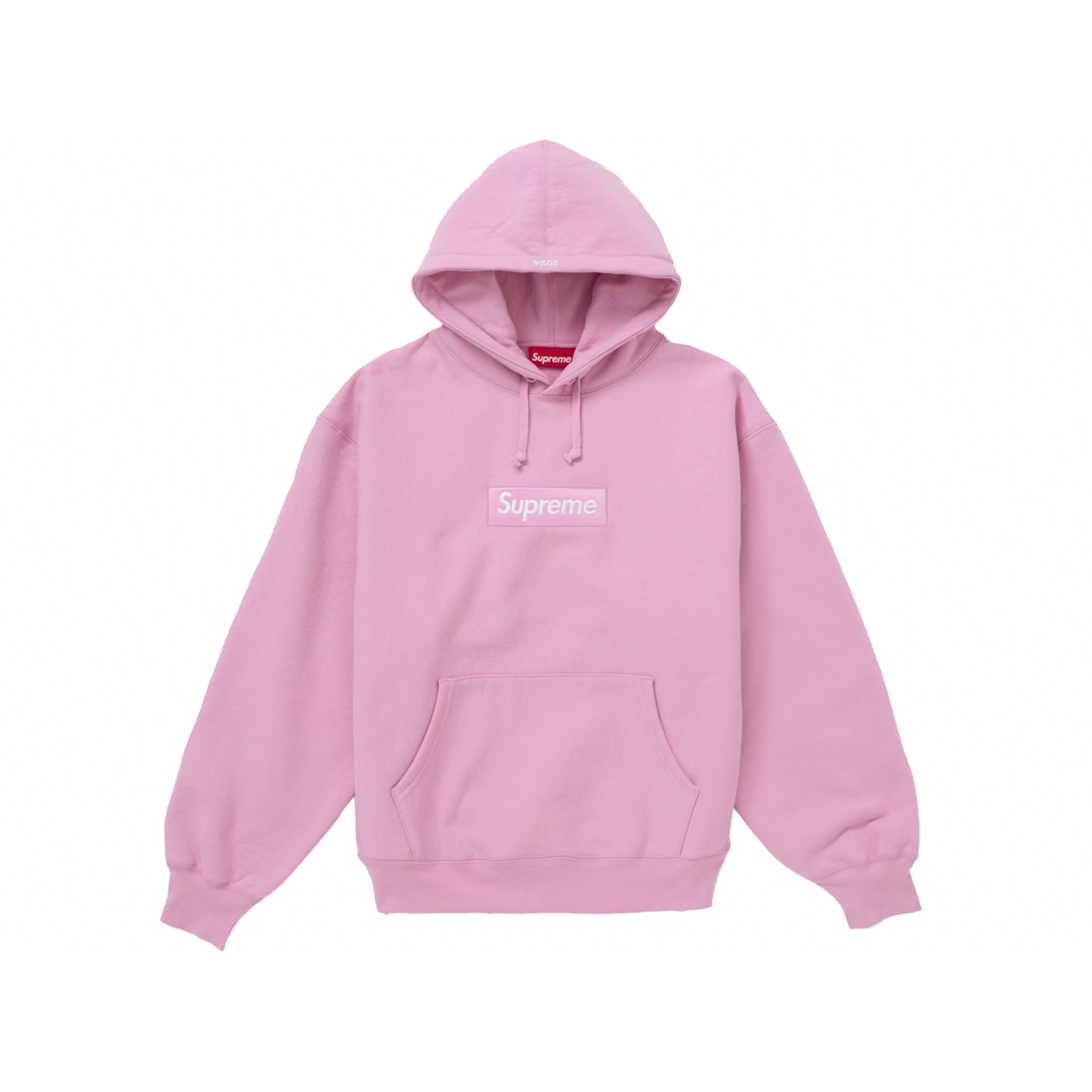 Supreme Box Logo Hooded Sweatshirt Pink