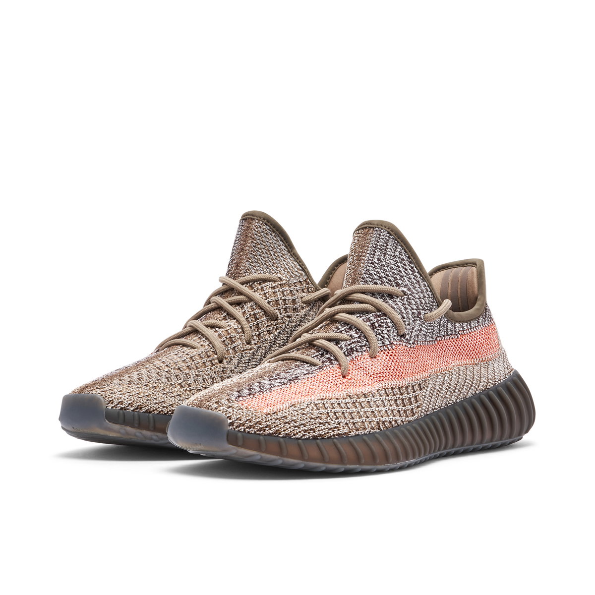 Pink Yeezys Adidas X Yeezy Knit Stripe Men Sneakers Grey