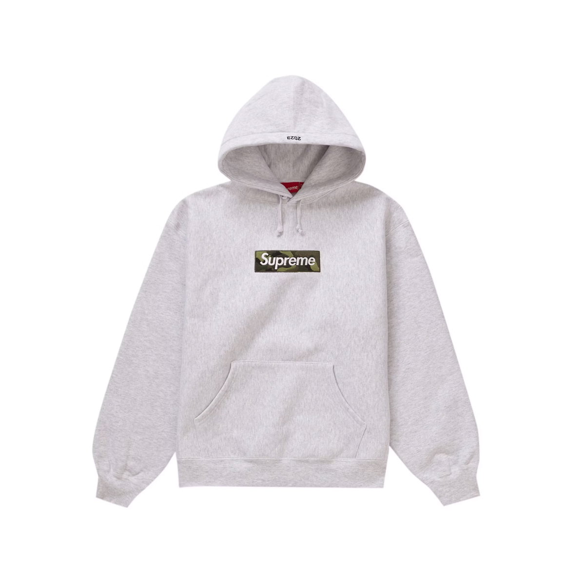 Supreme Box Logo Hooded Sweatshirt (FW23) Ash Grey | SUPREME-00263 