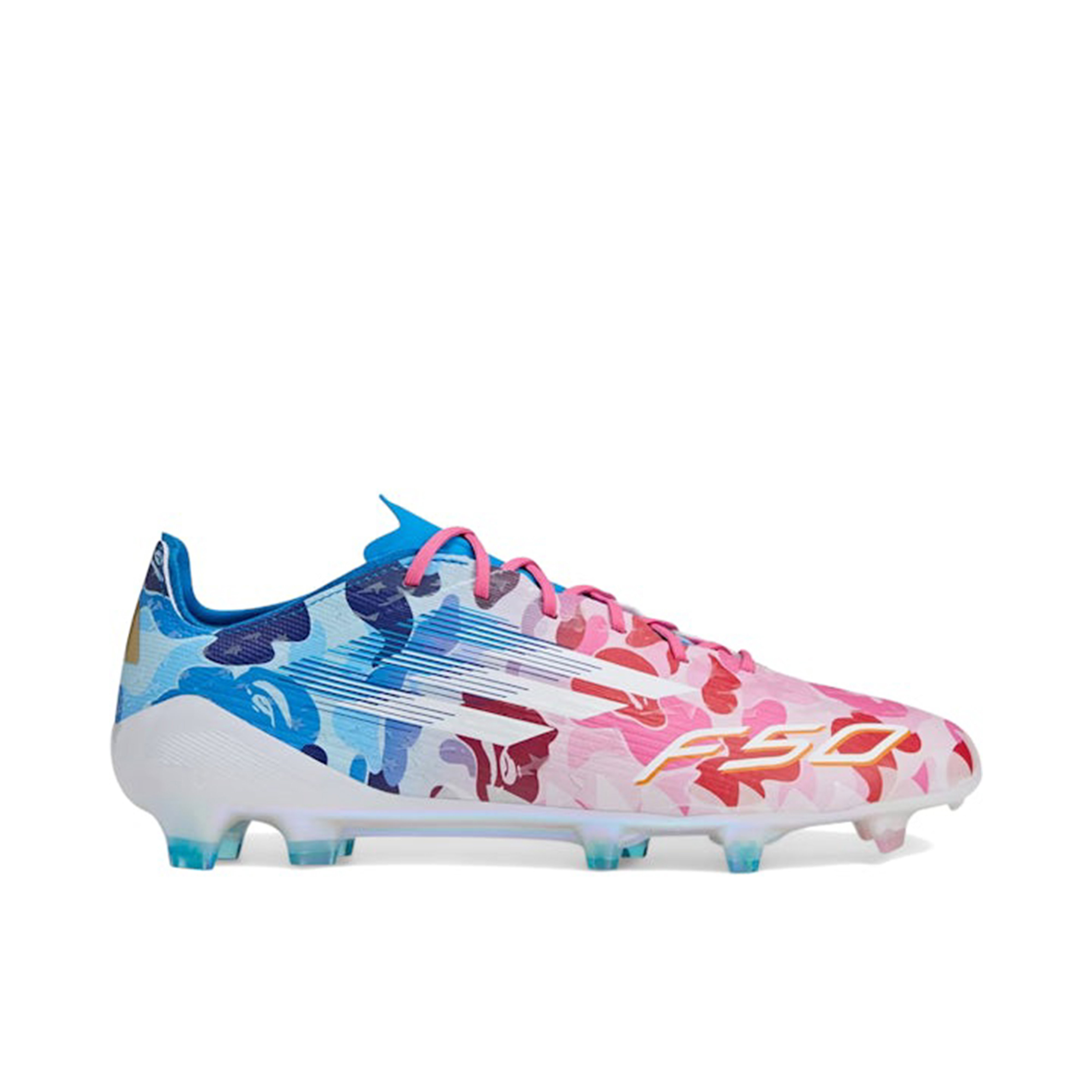adidas F50 ELITE FG BAPE 27.0㌢ adidas F50 Elite FG BAPE - Clear Pink/Ice Blue/Footwear White