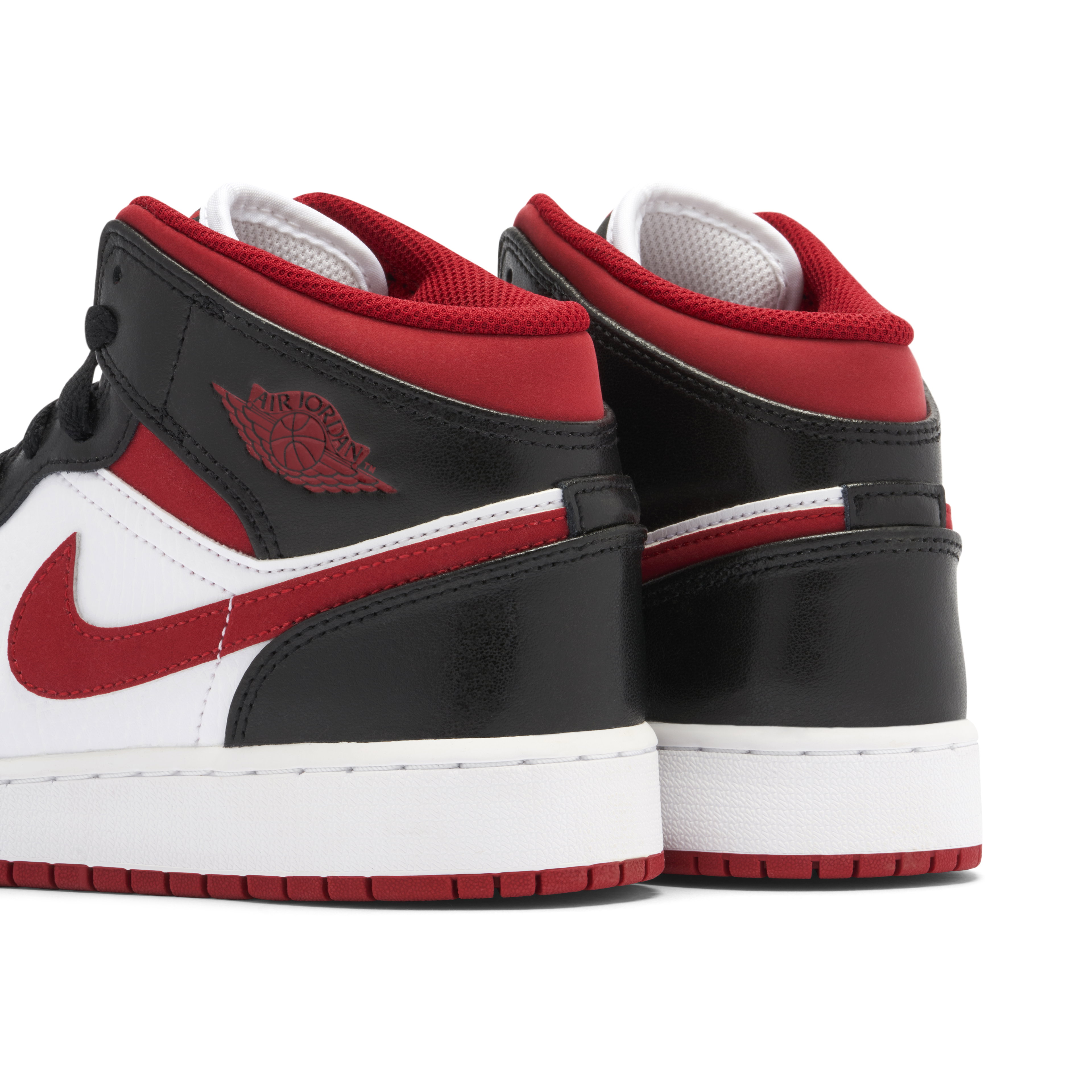 Air Jordan 1 Mid Black White Gym Red GS