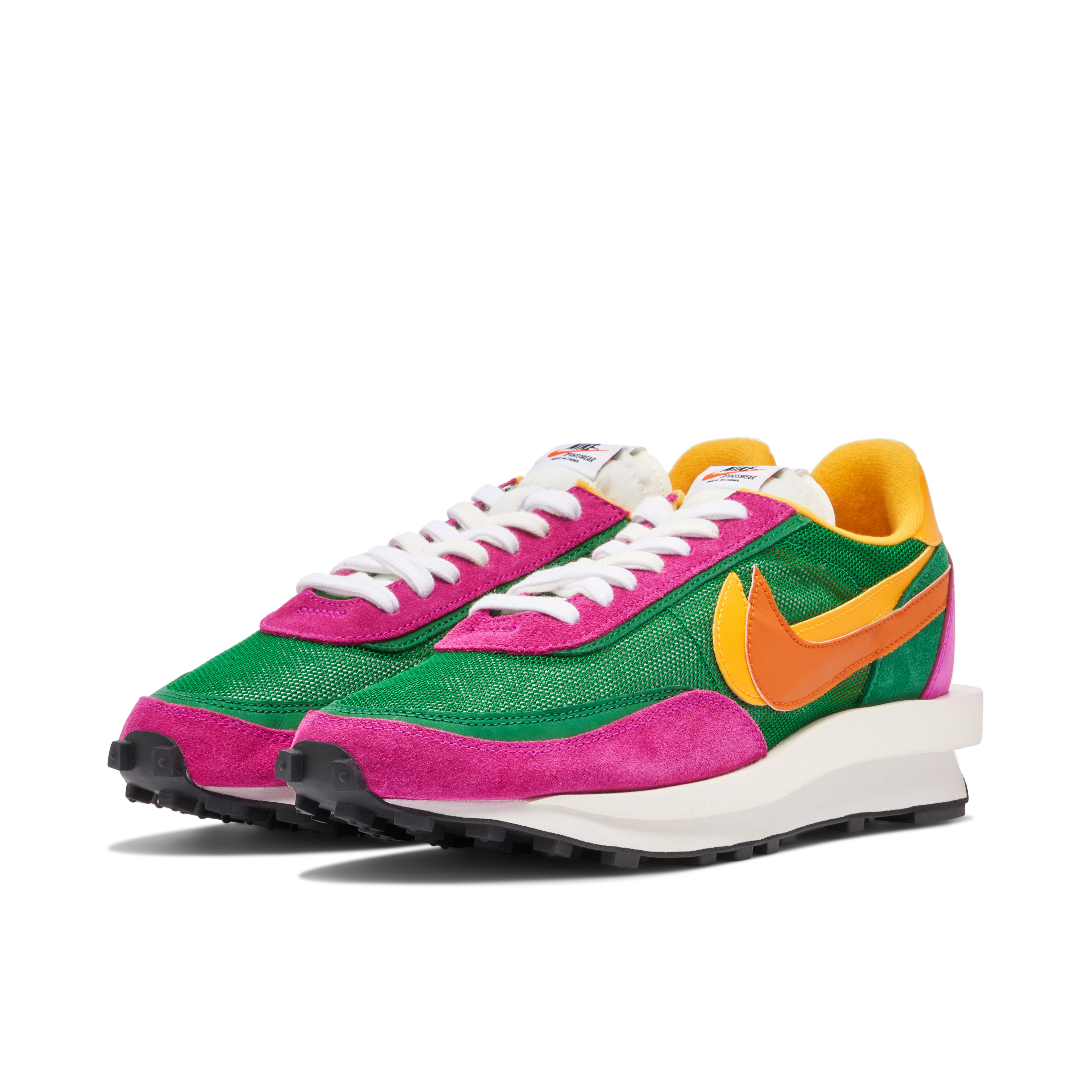 SACAI X NIKE LDワッフル PINK GREEN Nike LDWaffle x Sacai Green Pink | BV0073-301 | Laced