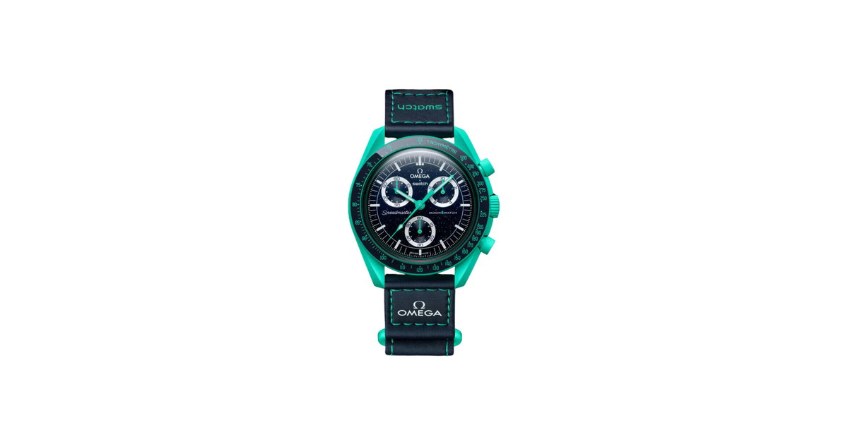 時計 OMEGA MoonSwatch Polar Lights Swatch x Omega Bioceramic Moonswatch Mission On Earth Polar Lights