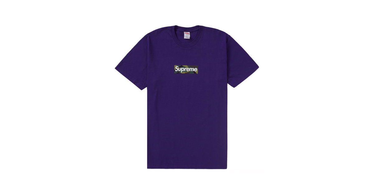 ほぼ未使用 Supreme Box Logo Tee パープル 23aw Supreme Box Logo Tee (FW23) Purple | SUPREME-00080 | Laced