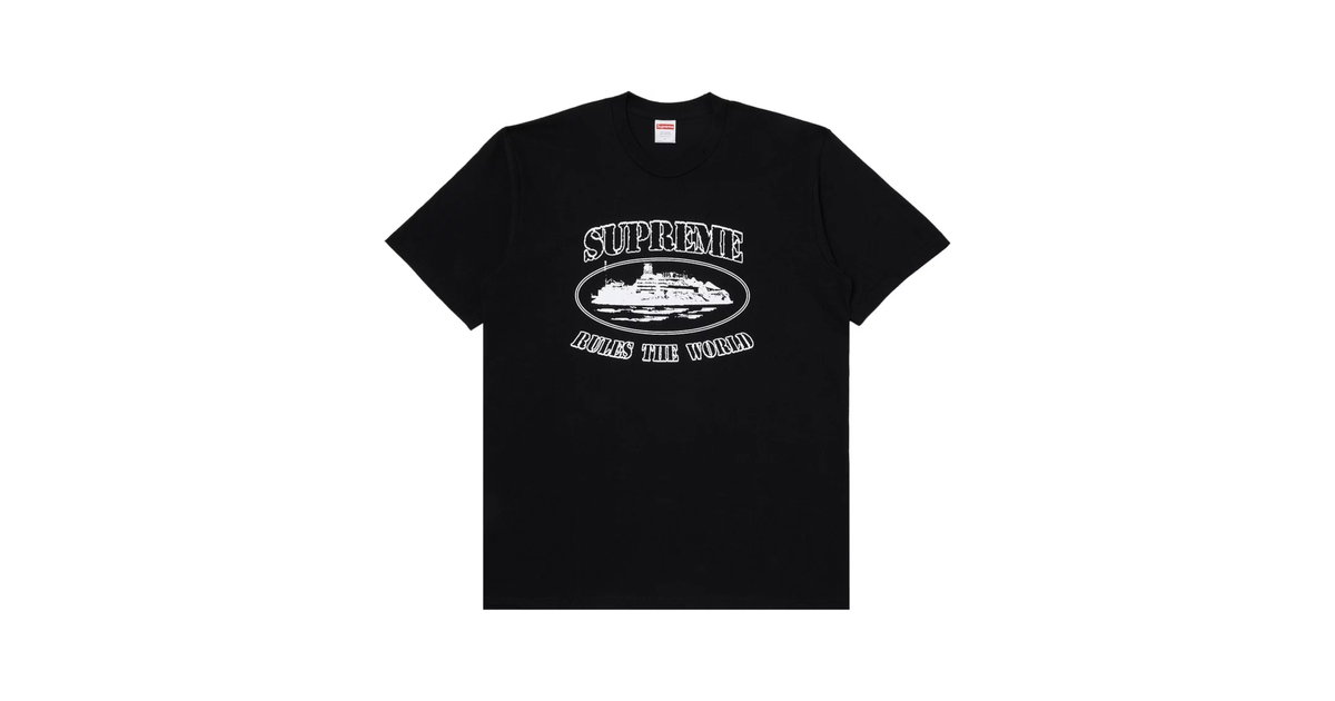 Supreme Corteiz Rules The World Tee Black | SUPREME-00056 | Laced