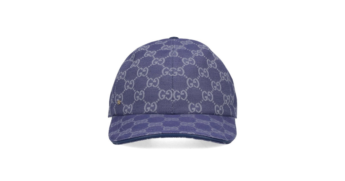 Gucci 'GG' Baseball Cap Blue | 7484754HG624468 | Laced