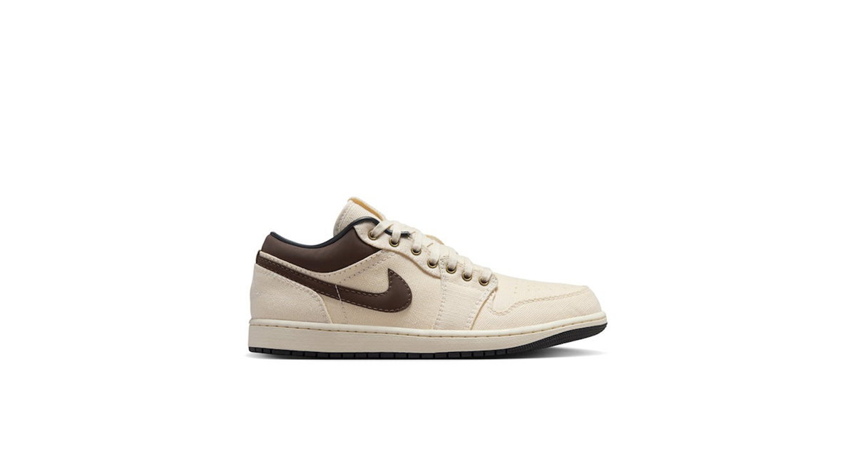 Air Jordan 1 Low Premium Pale Ivory Off Noir Baroque Brown  display picture 2