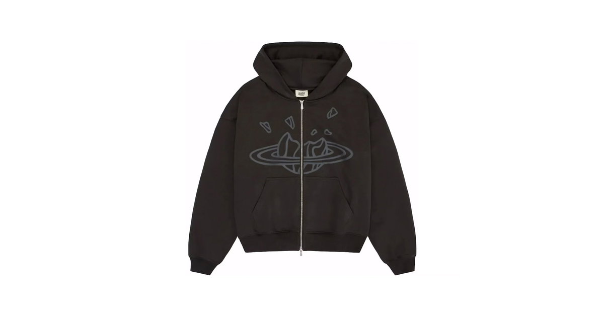 トップス MOON TREE PLANET - Hoodie black Broken Planet Zip Up Hoodie Soot Black | BROKEN-PLANET-00031 | Laced