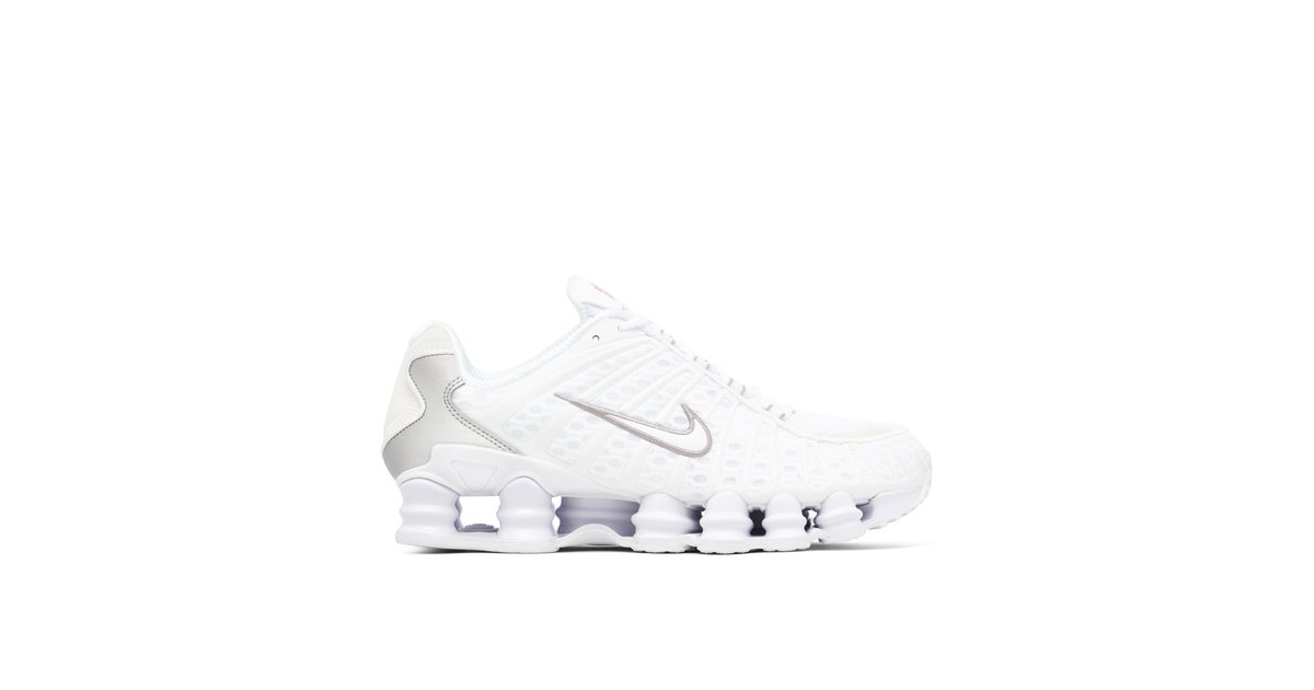 Nike Shox TL White Silver Womens | AR3566-100 | Laced