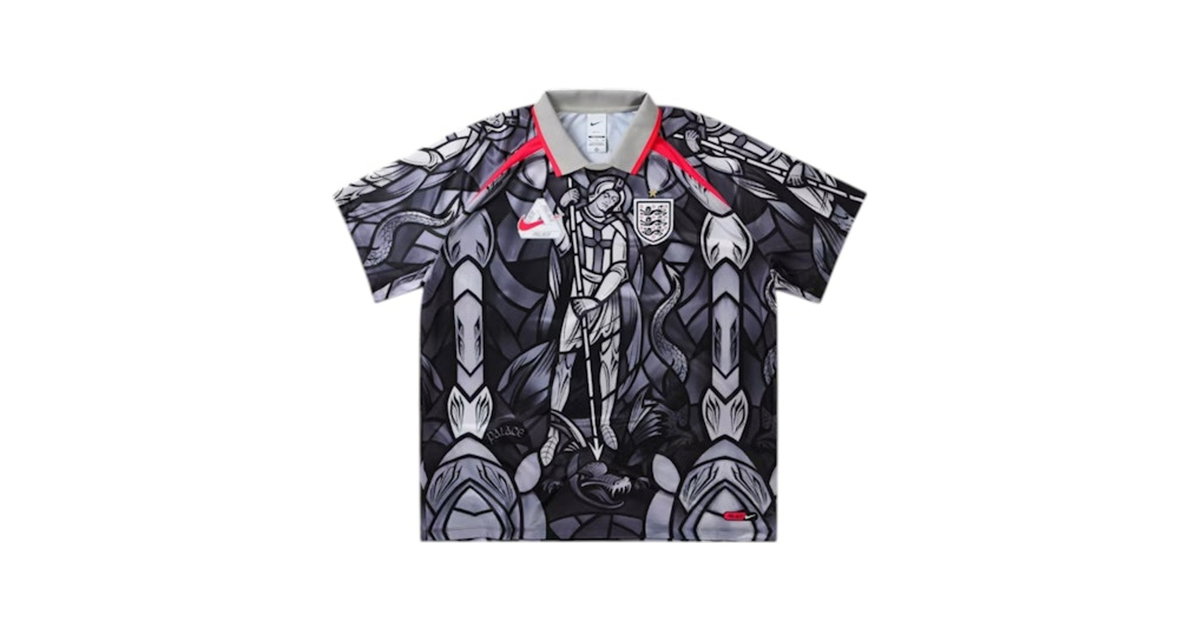 Palace x Nike England Dri-FIT Football Jersey Pewter Grey Bright